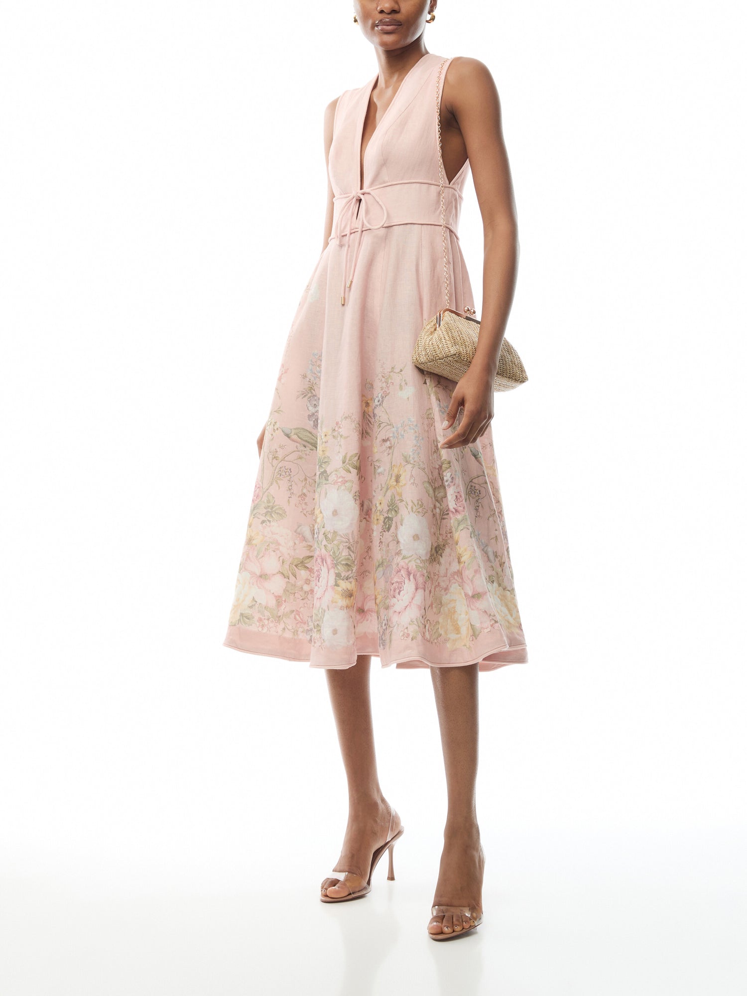 Waverly Plunge Midi Dress