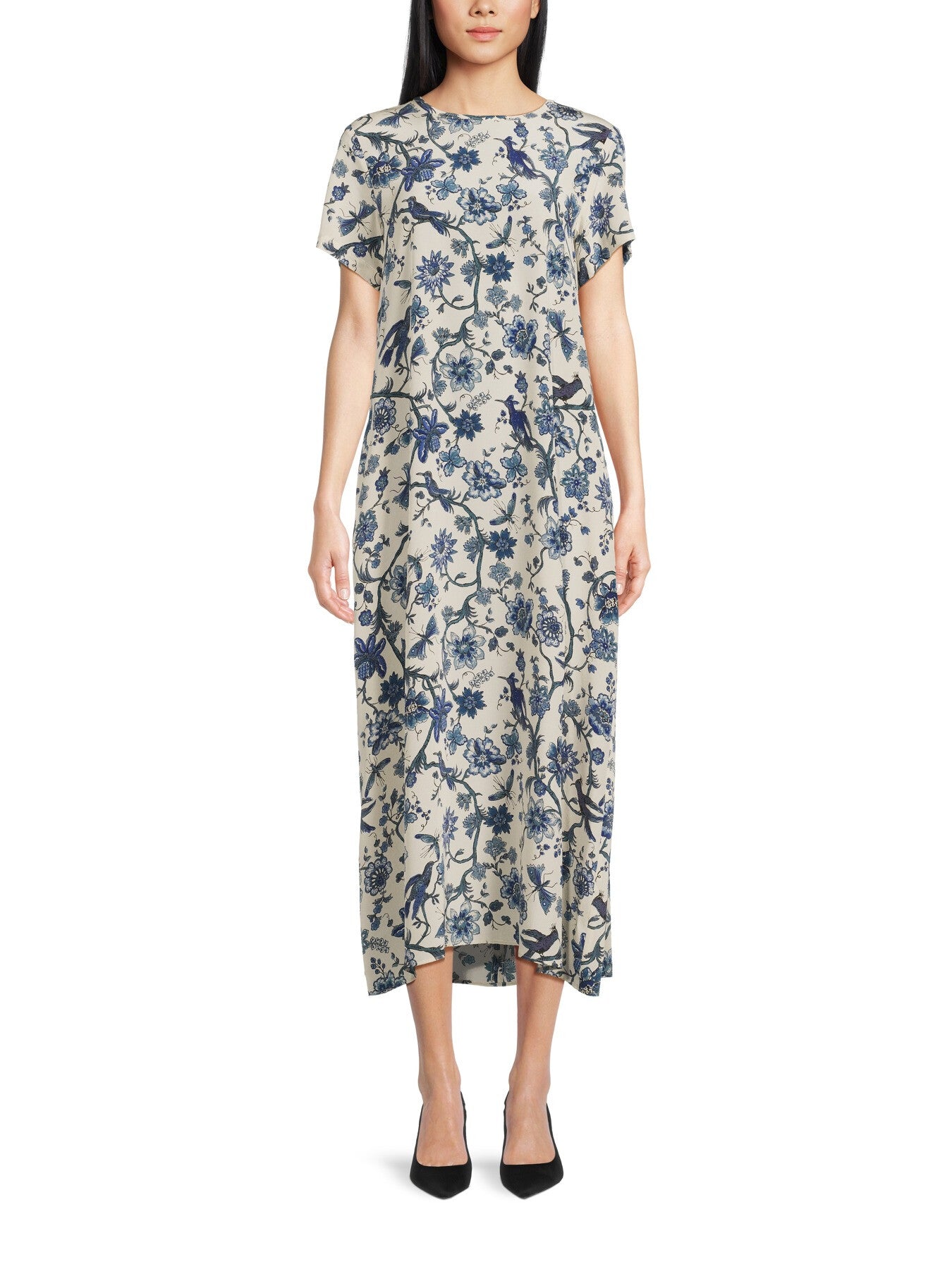 Revere Printed Midi Dress