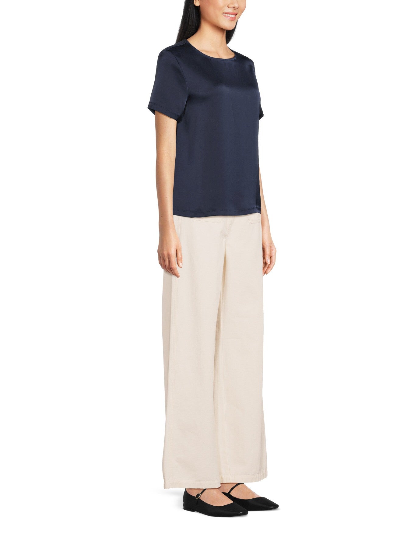 Gilbert Short Sleeve Satin T-Shirt