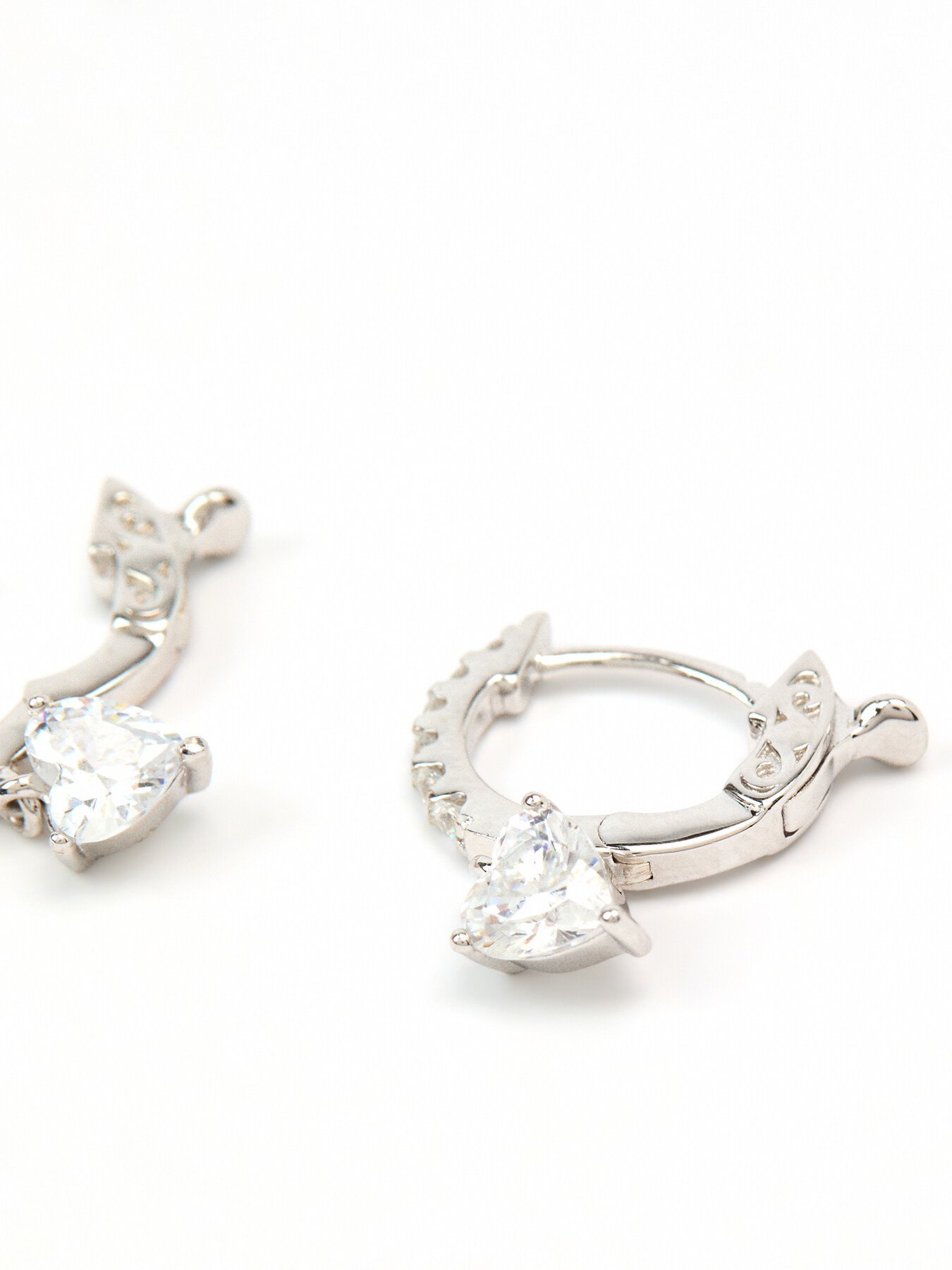 Amare Heart Hoop Earrings