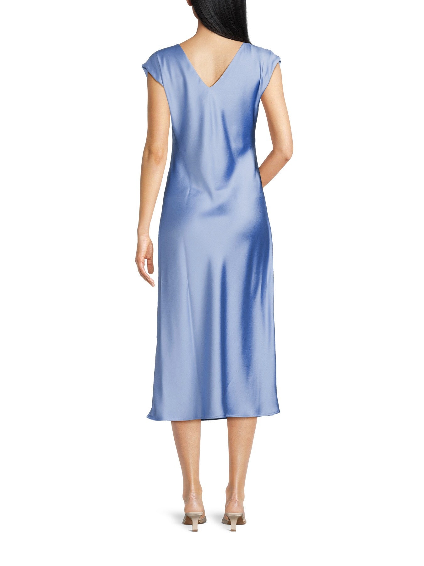 Aquile Sleeveless Satin Midi Dress