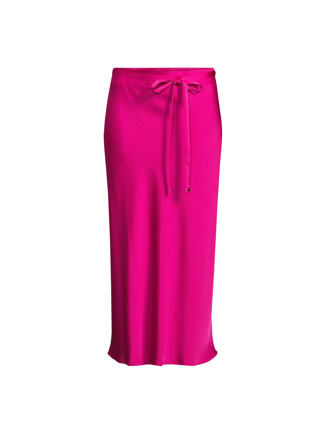 Satin Midi Slip Skirt