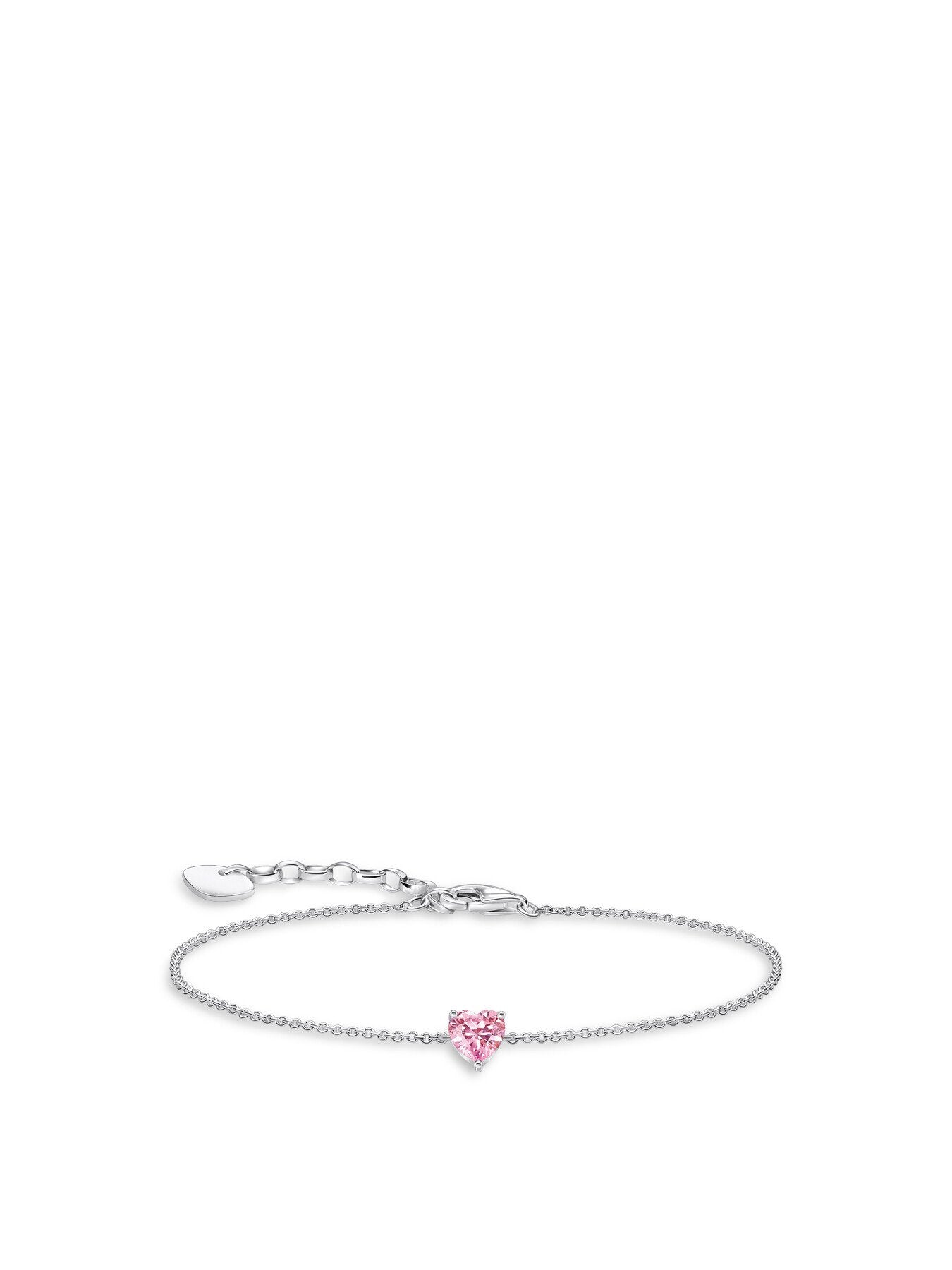 Heart Crystal Charm Bracelet