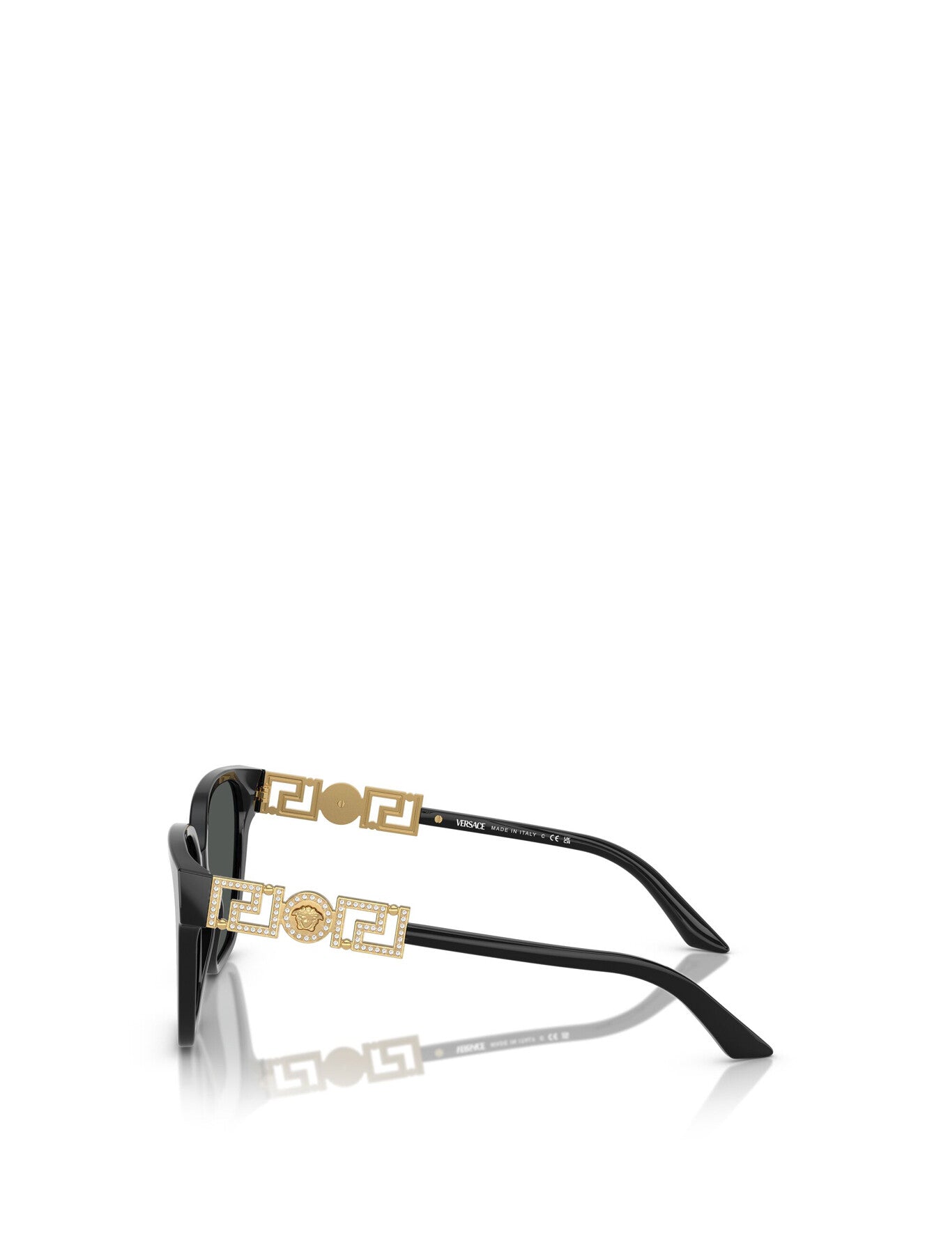 VE4471B Cat Eye Crystal Logo Sunglasses