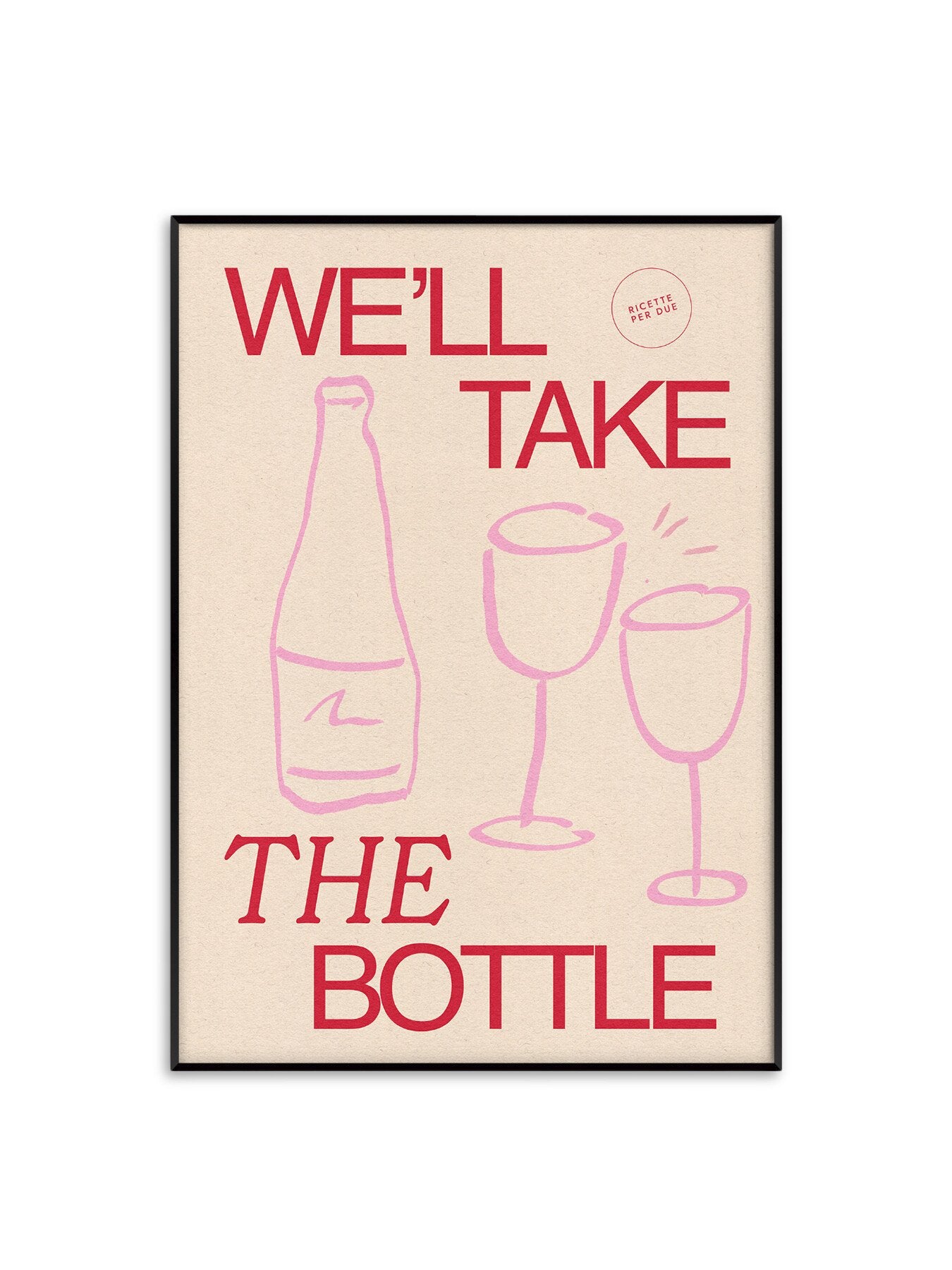 Wine Red A3 Print