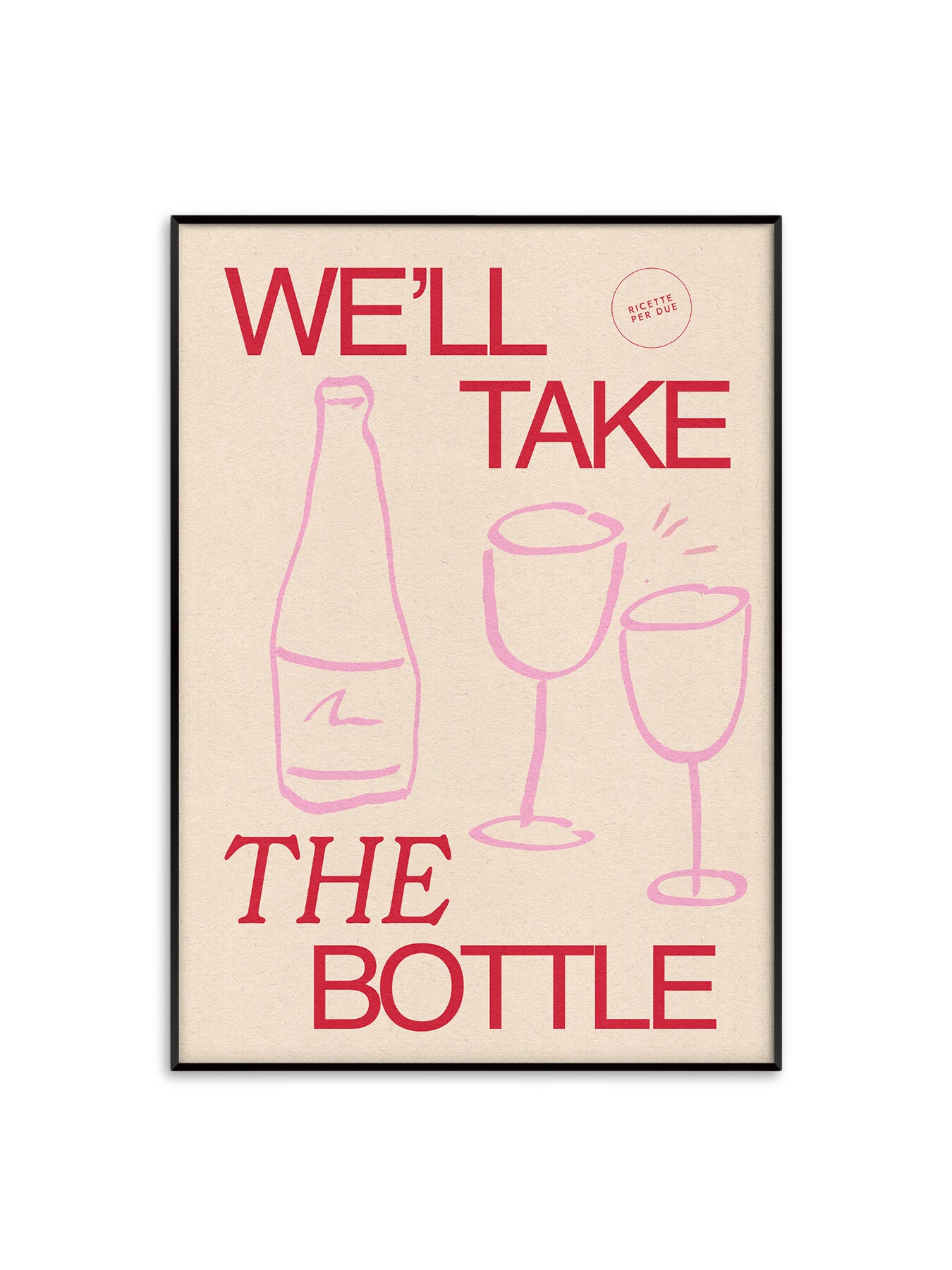 Wine Red A2 Print