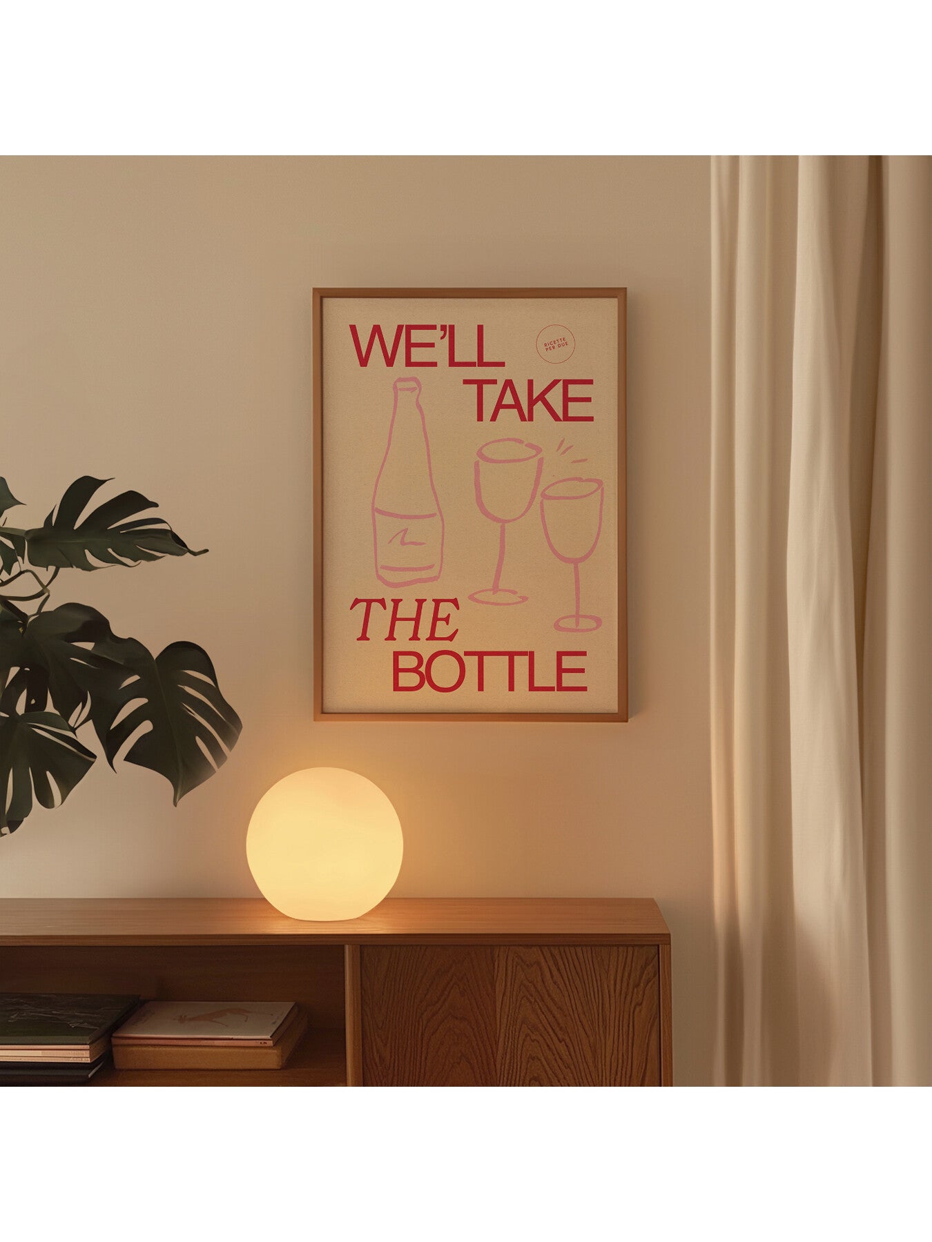 Wine Red A2 Print