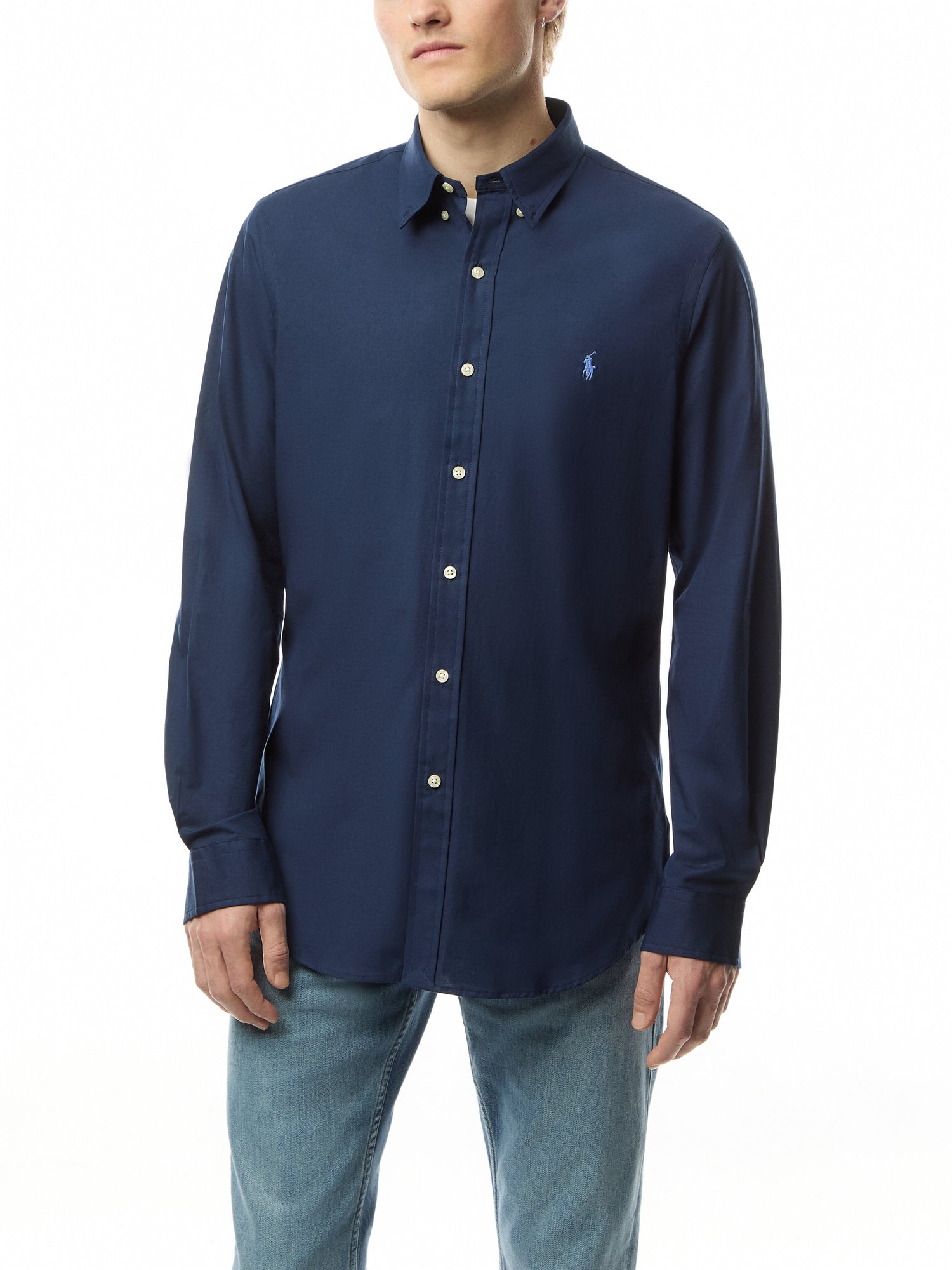 Slim Fit Stretch Poplin Shirt