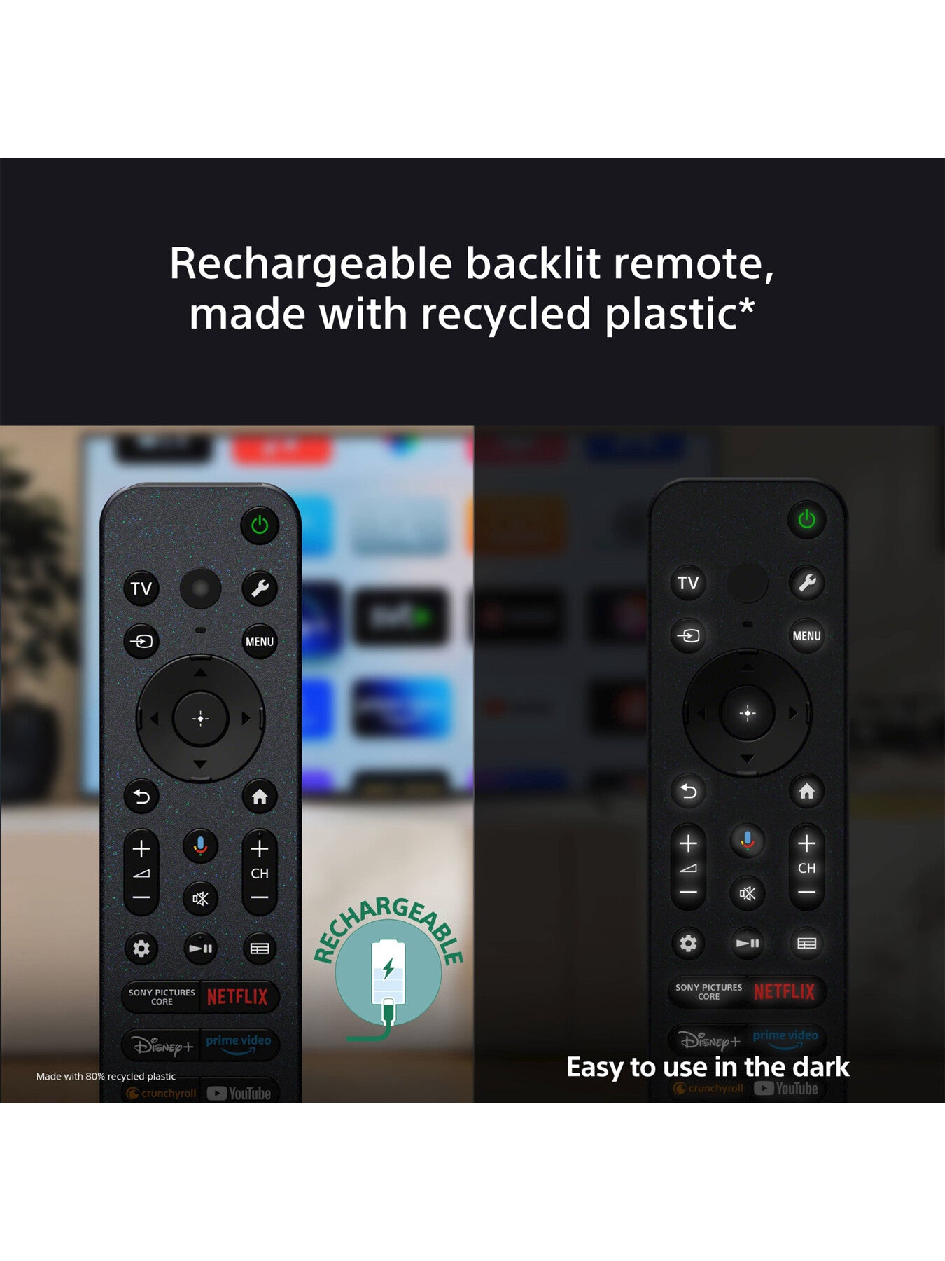 Bravia 7 K65XR70PU 65Inch 4k HDR Google Smart TV Acoustic Surface Audio Chromecast and Apple Airplay 2024