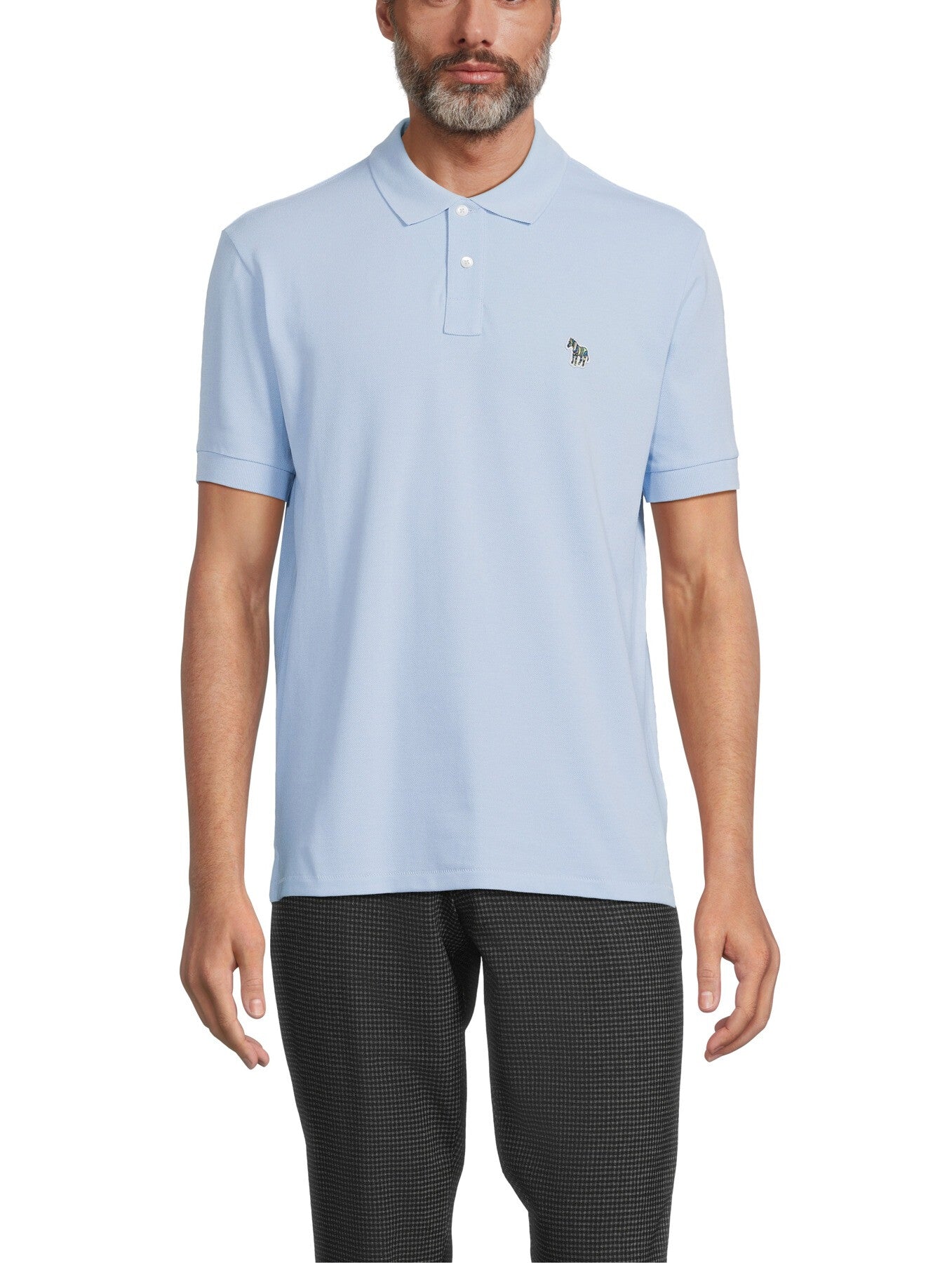 Short Sleeve Zebra Polo