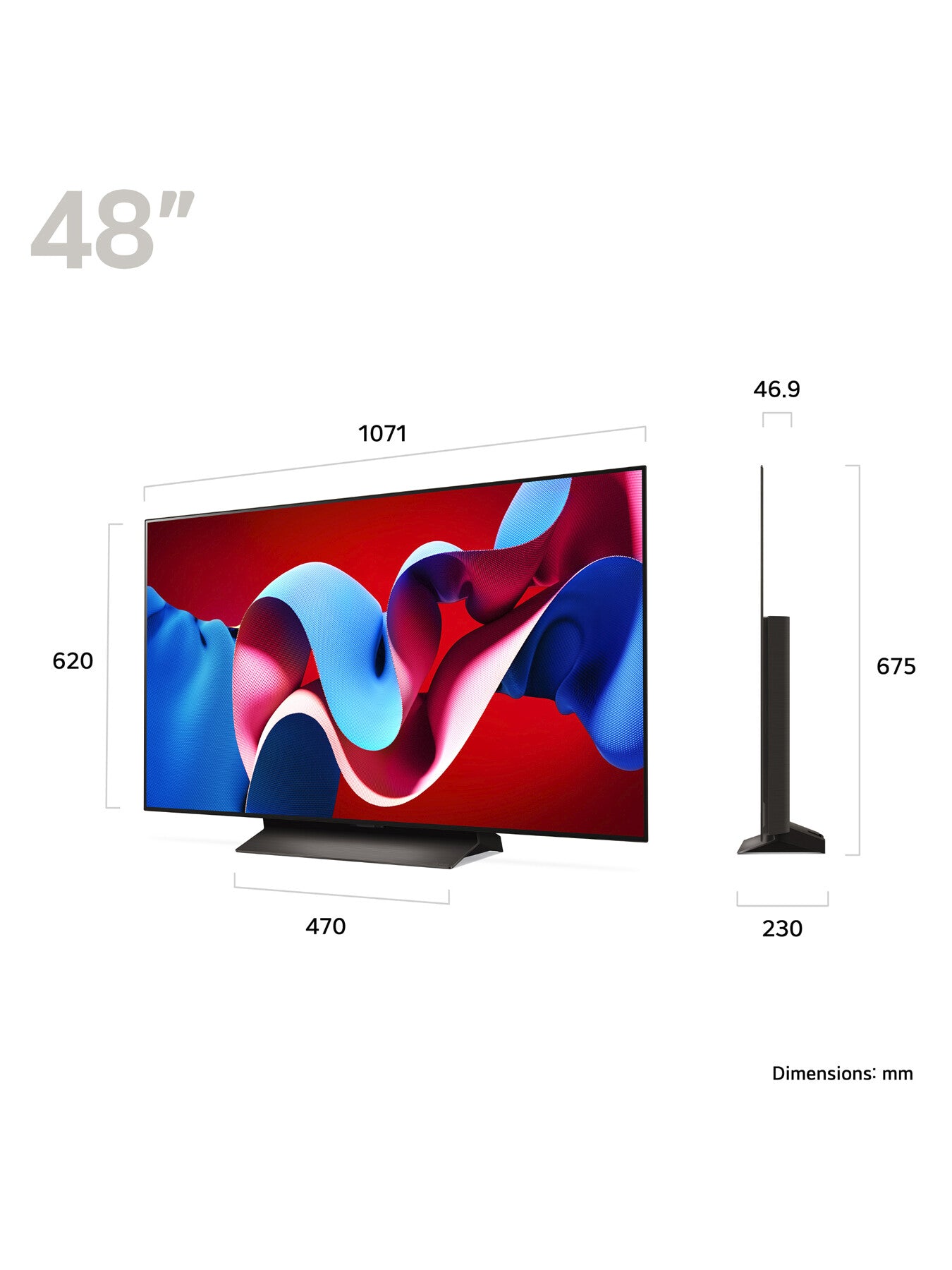 OLED Evo C46 48 inch 4K Ultra HD Smart TV 2024