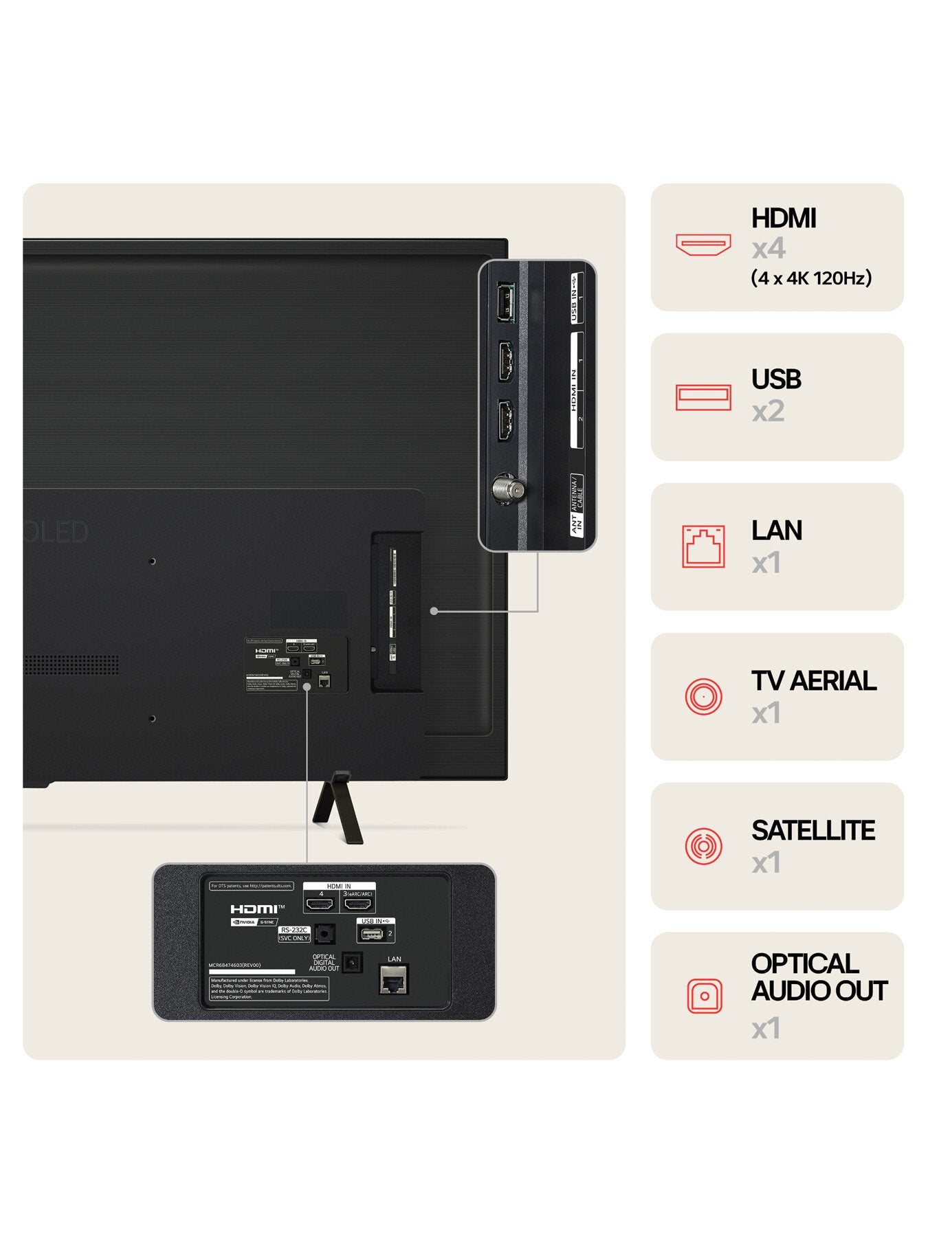 OLED B46 65 Inch 4K Smart TV 2024