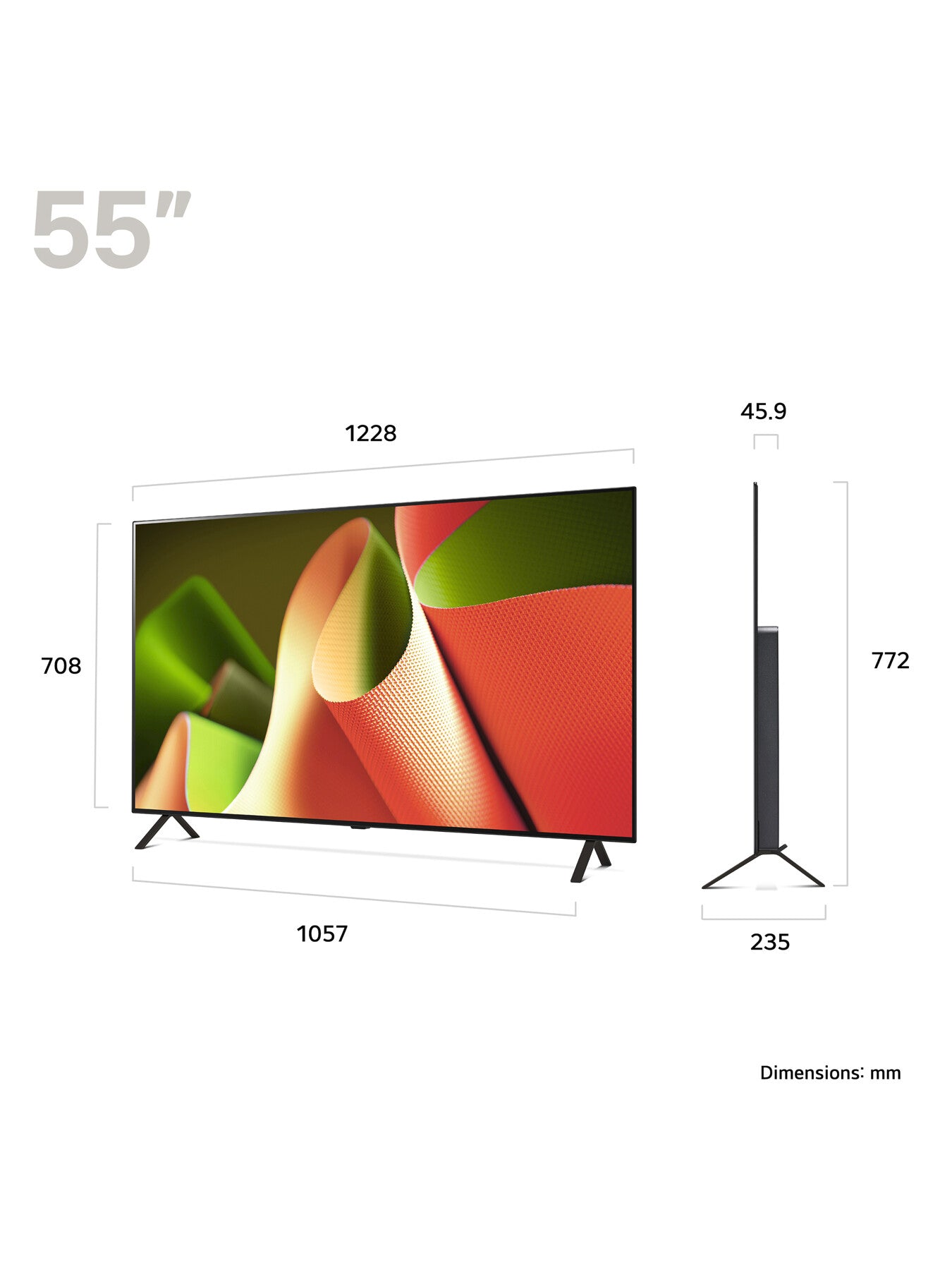 OLED B46 55 Inch 4K Smart TV 2024
