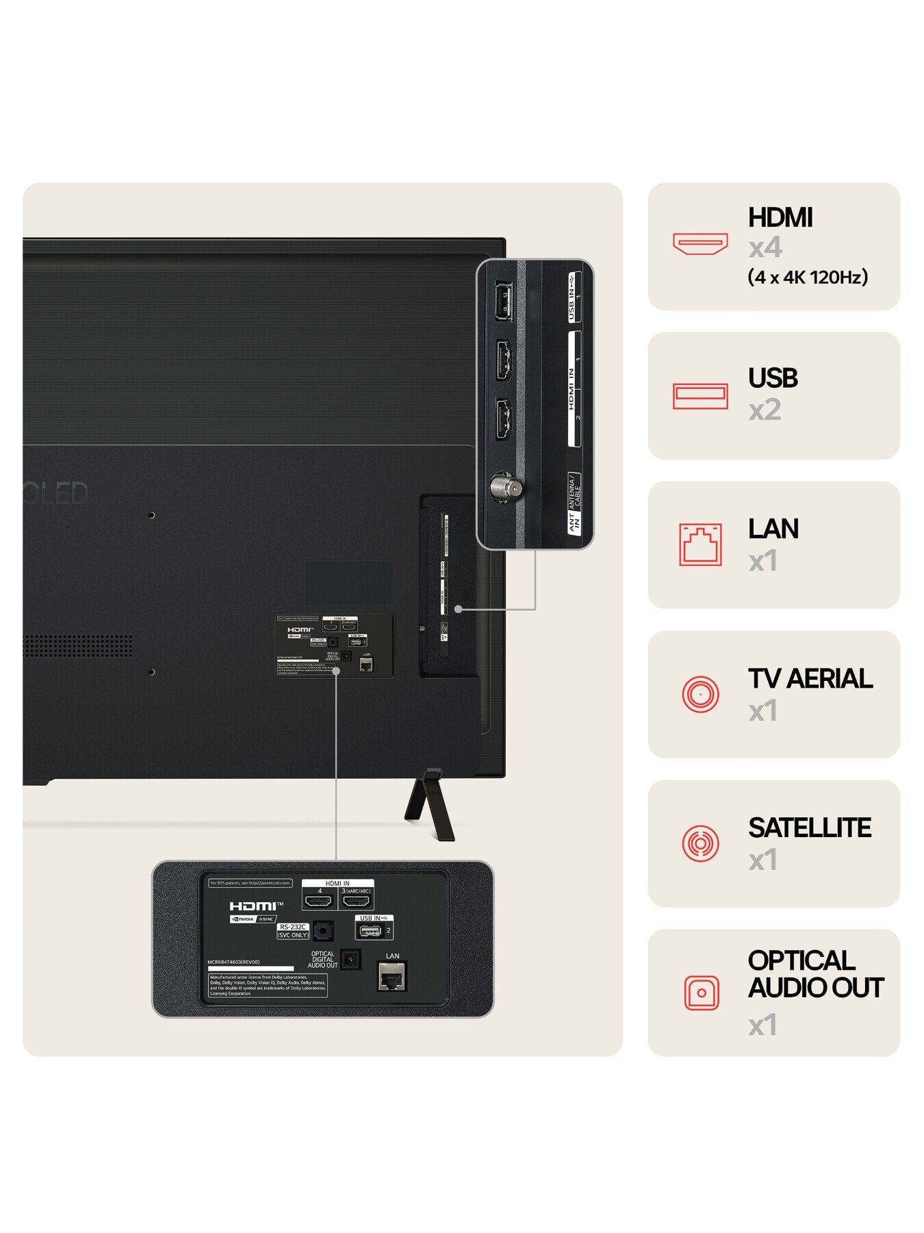 OLED B46 55 Inch 4K Smart TV 2024