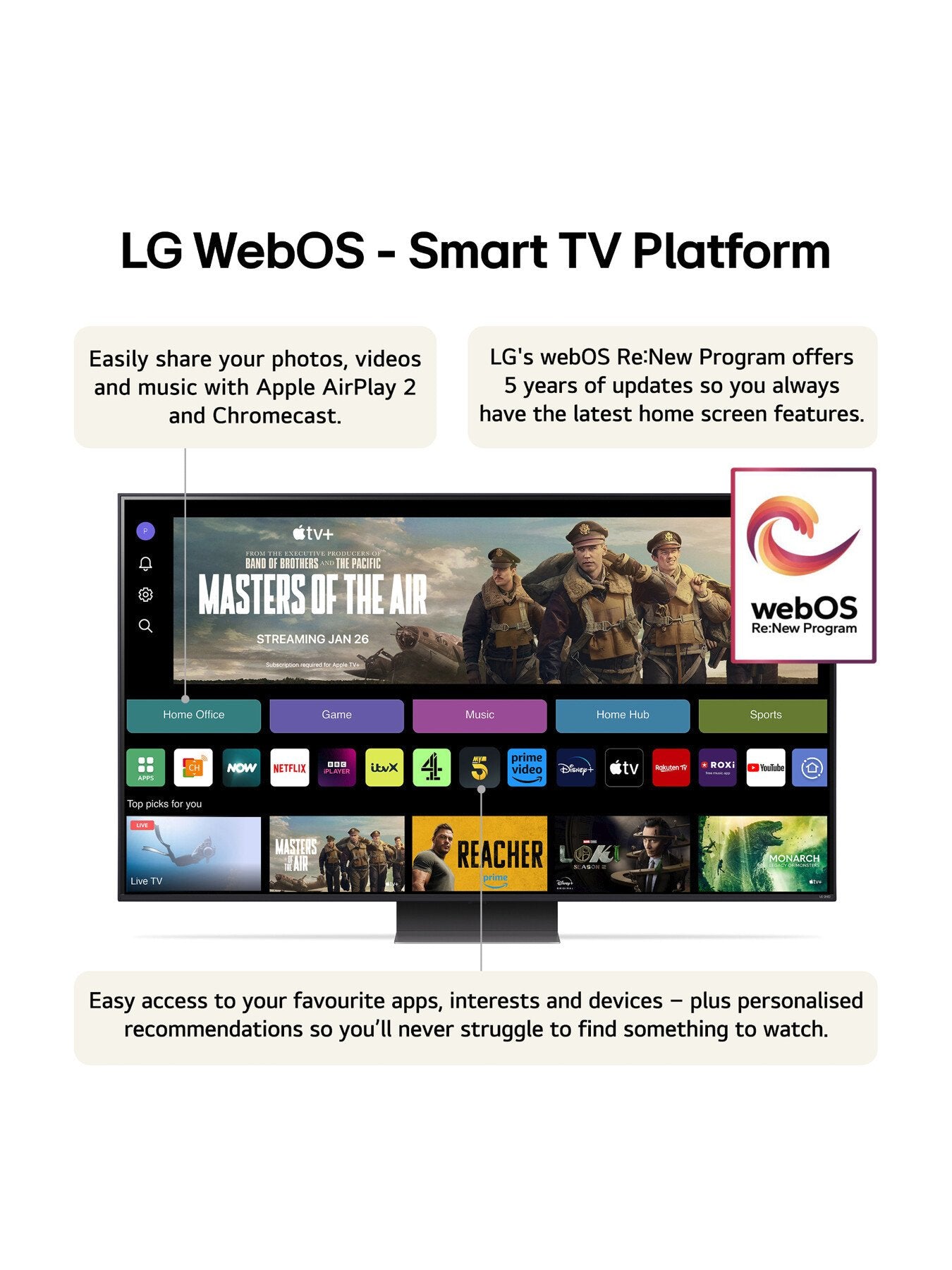 QNED87 65 Inch 4K Ultra HD Smart TV 2024