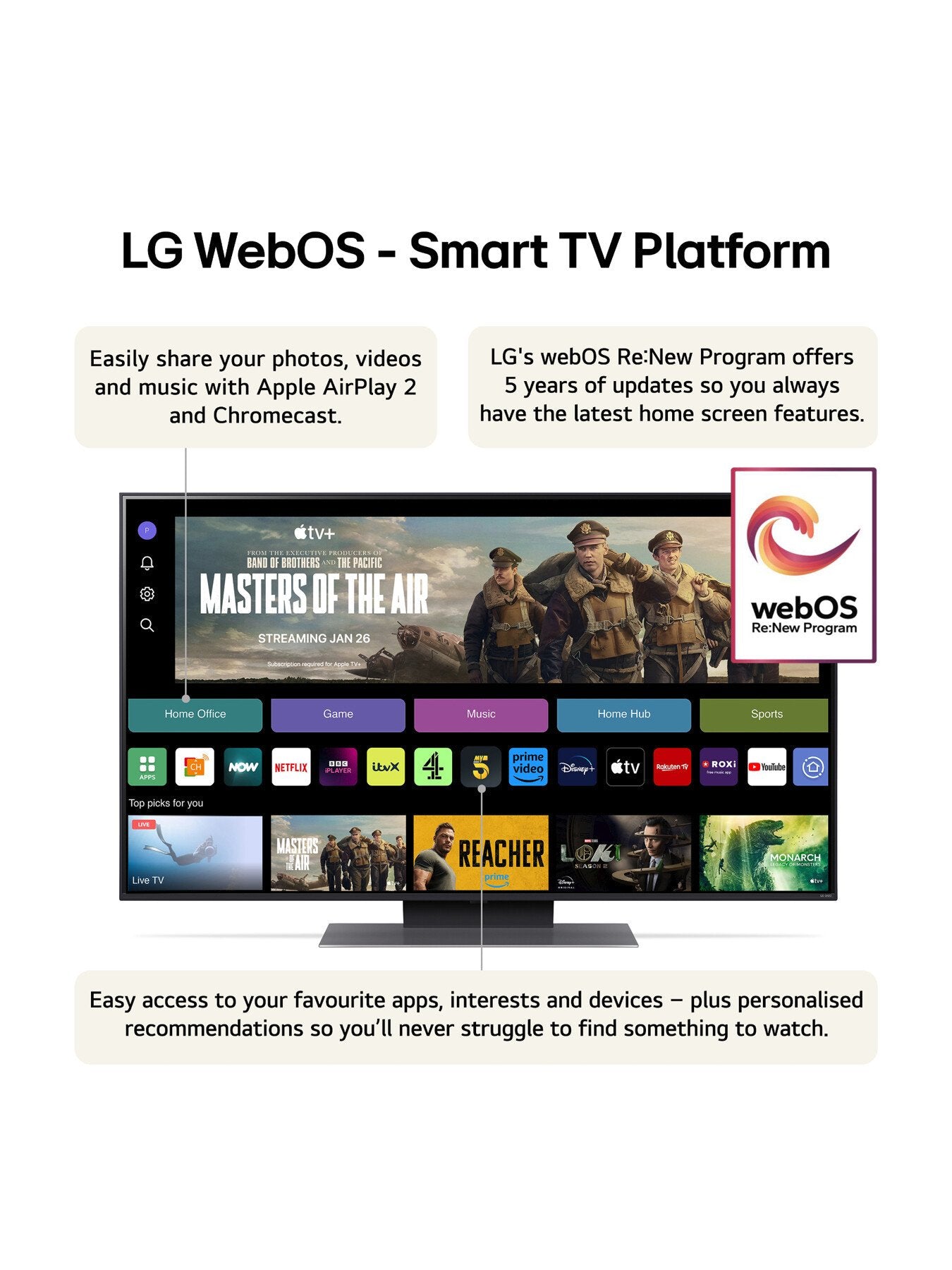 QNED87 55 Inch 4K Ultra HD Smart TV 2024