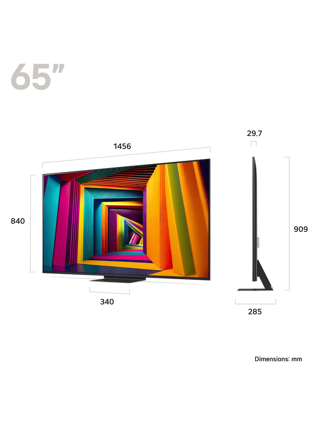 UT91 65 Inch LED 4K Smart TV 2024