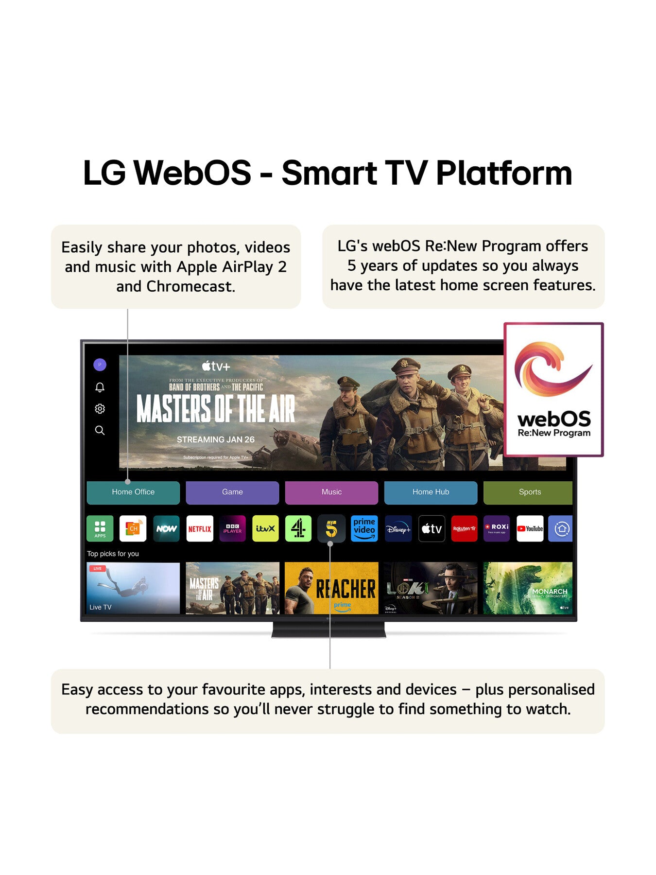 UT91 65 Inch LED 4K Smart TV 2024