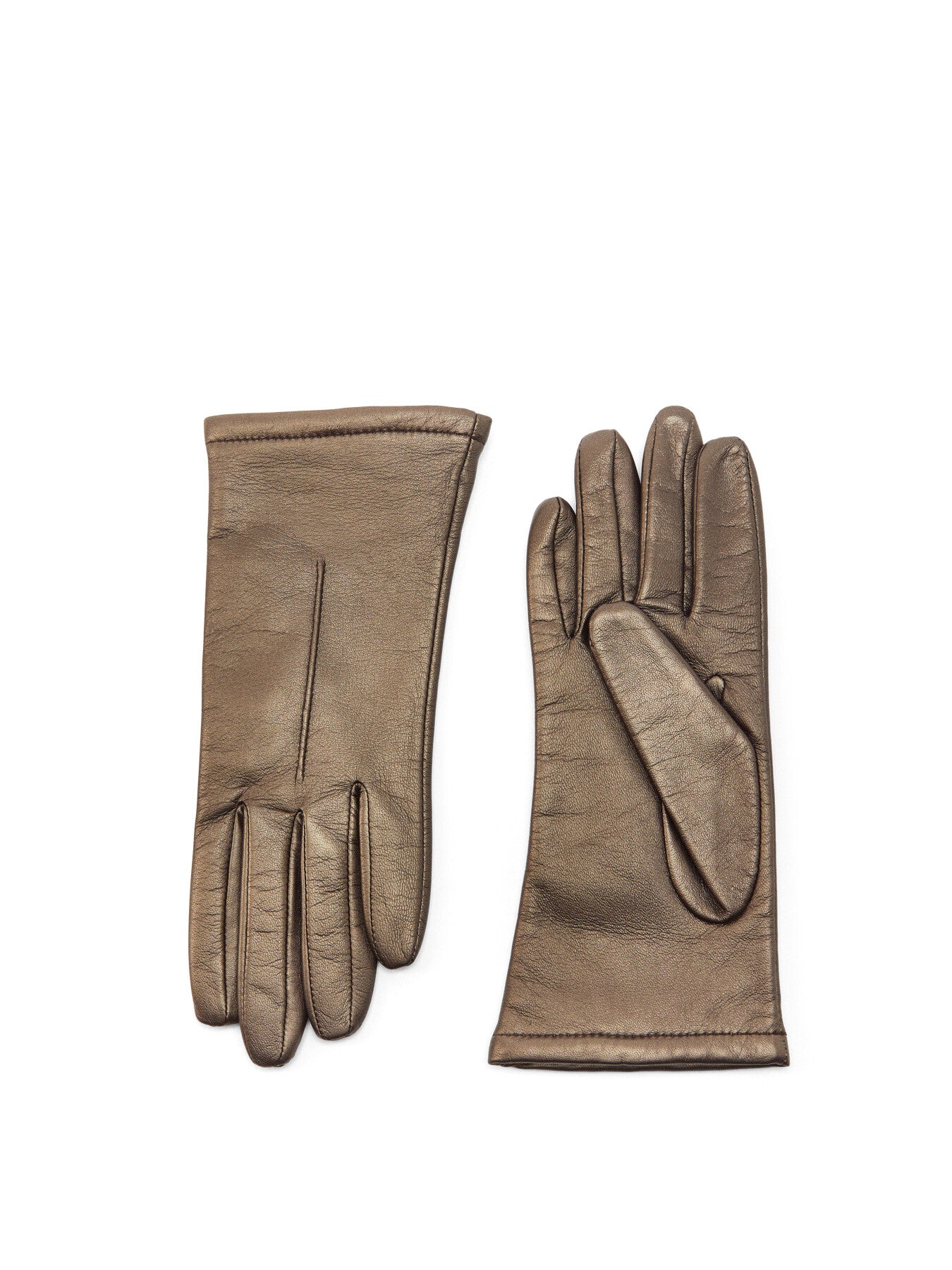 GINNY Touchscreen Leather Faux Fur Glove
