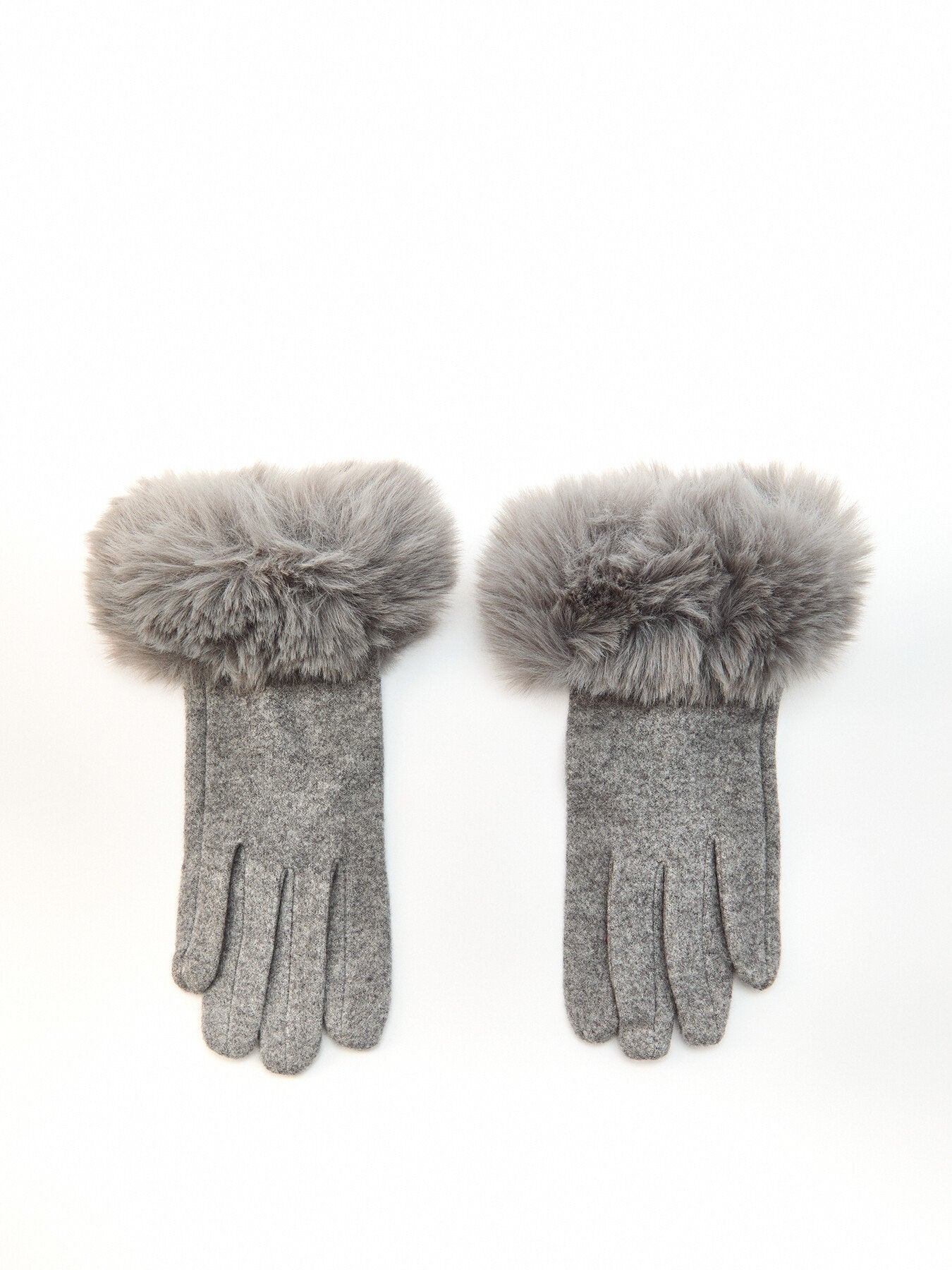 Faux Fur Cuff Gloves