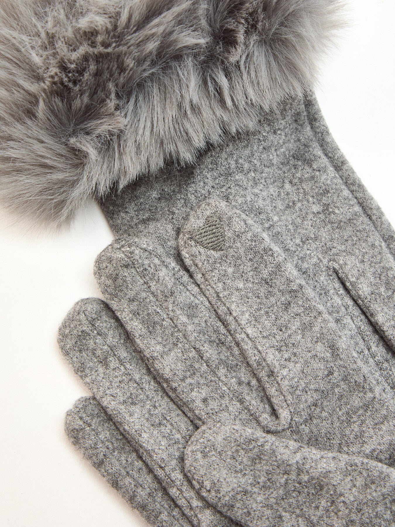 Faux Fur Cuff Gloves