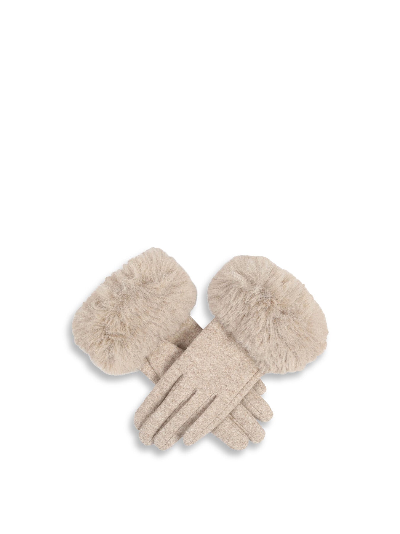 Women’s Gloves with Faux Fur Cuffs