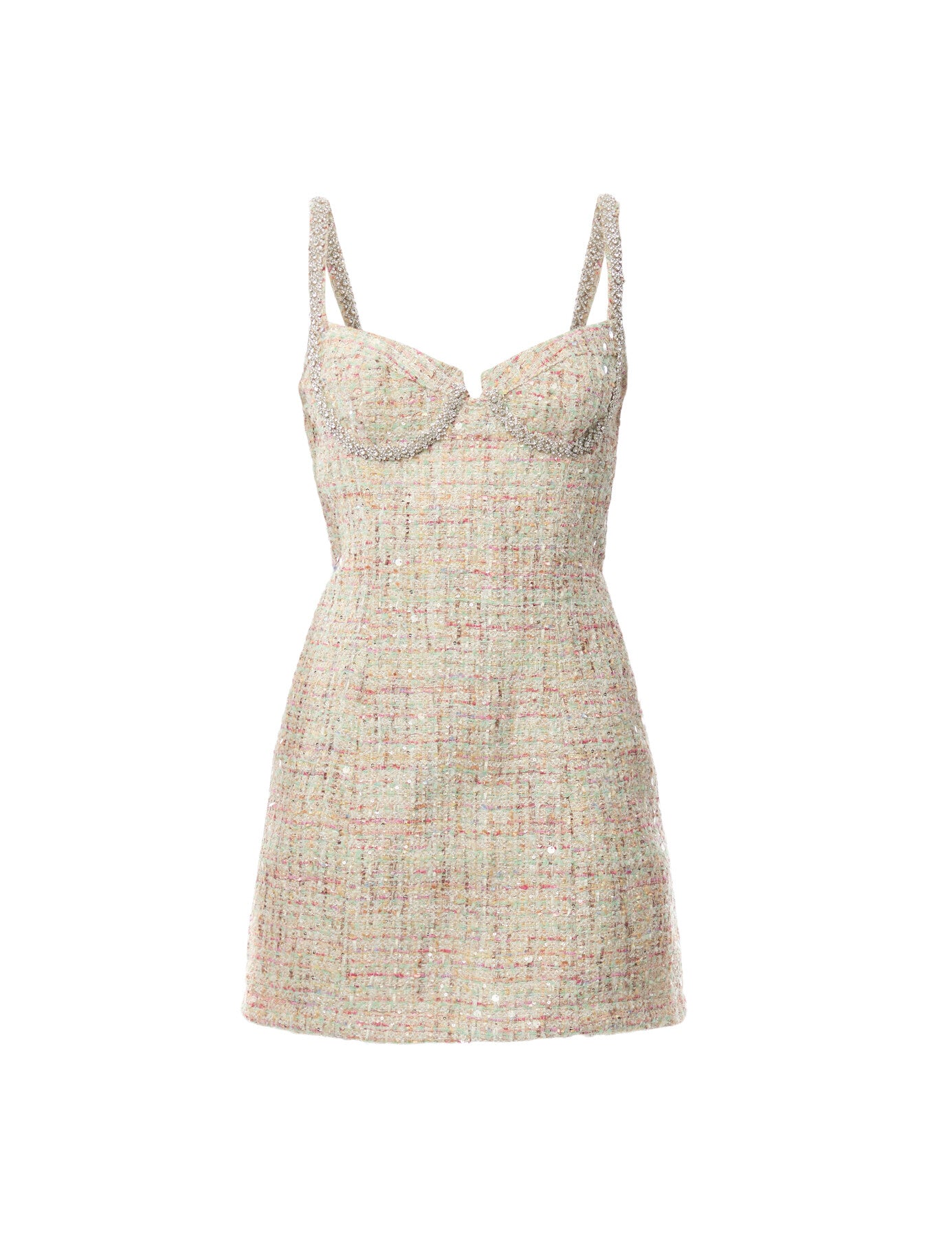 Pastel Boucle Mini Dress