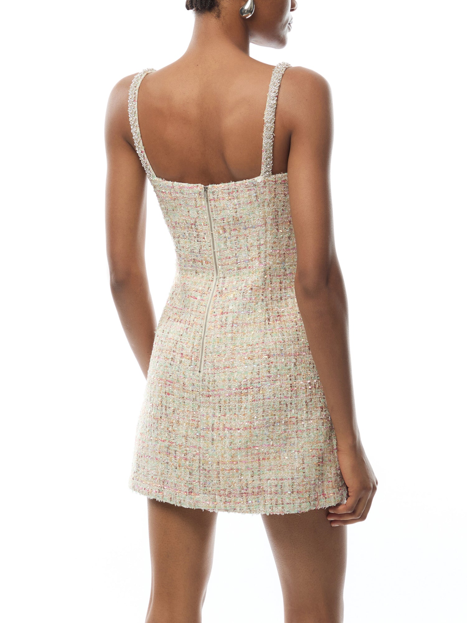 Pastel Boucle Mini Dress