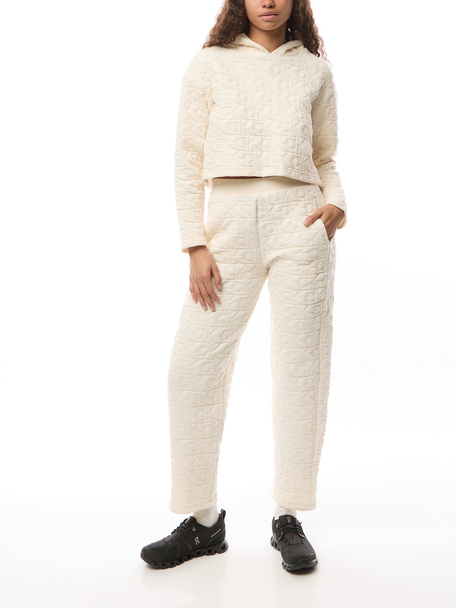 Modern Terry Quilted Hoodie