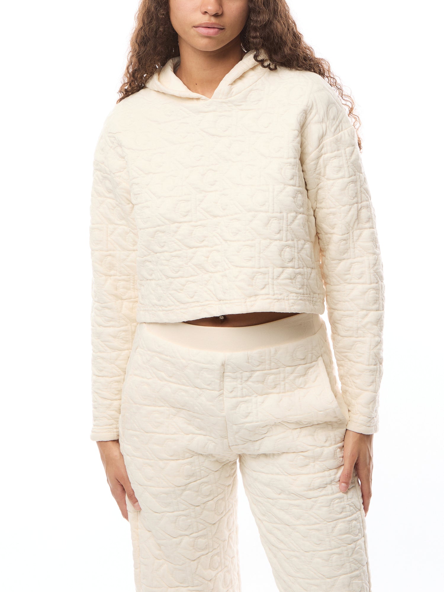Modern Terry Quilted Hoodie