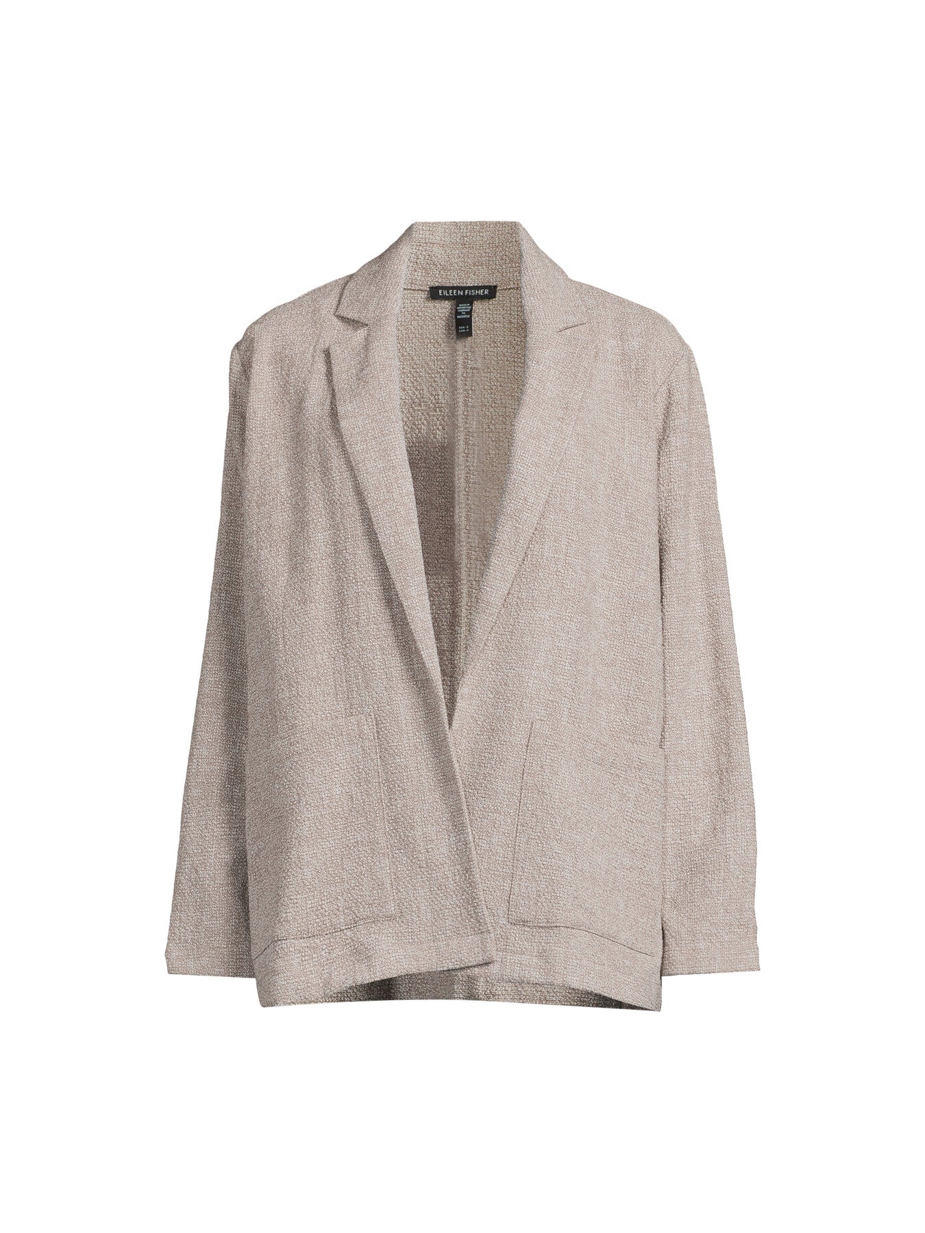 Notch Collar Long Blazer