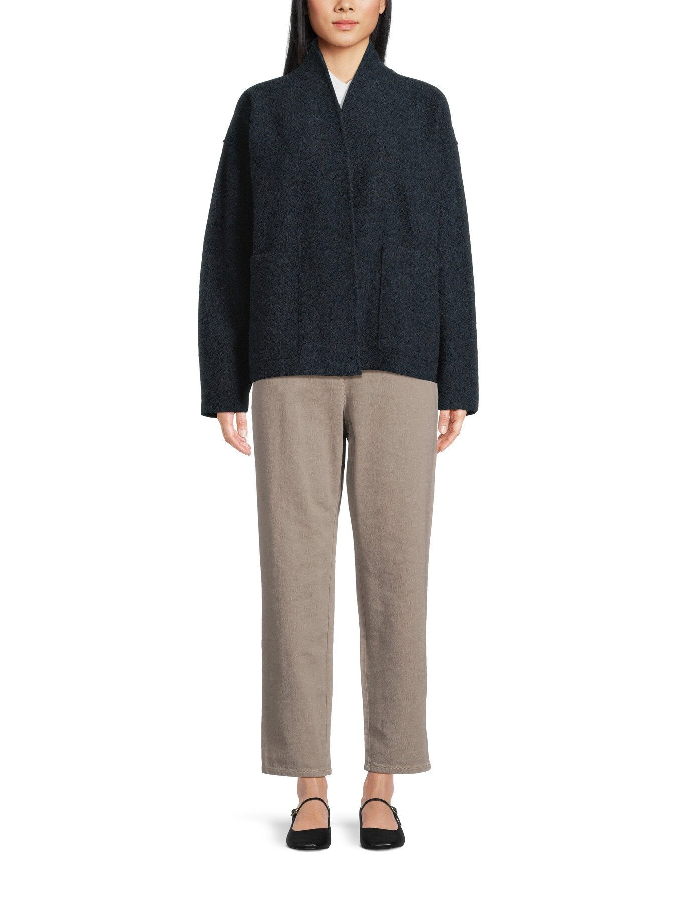 High Collar Jacket with Pockets