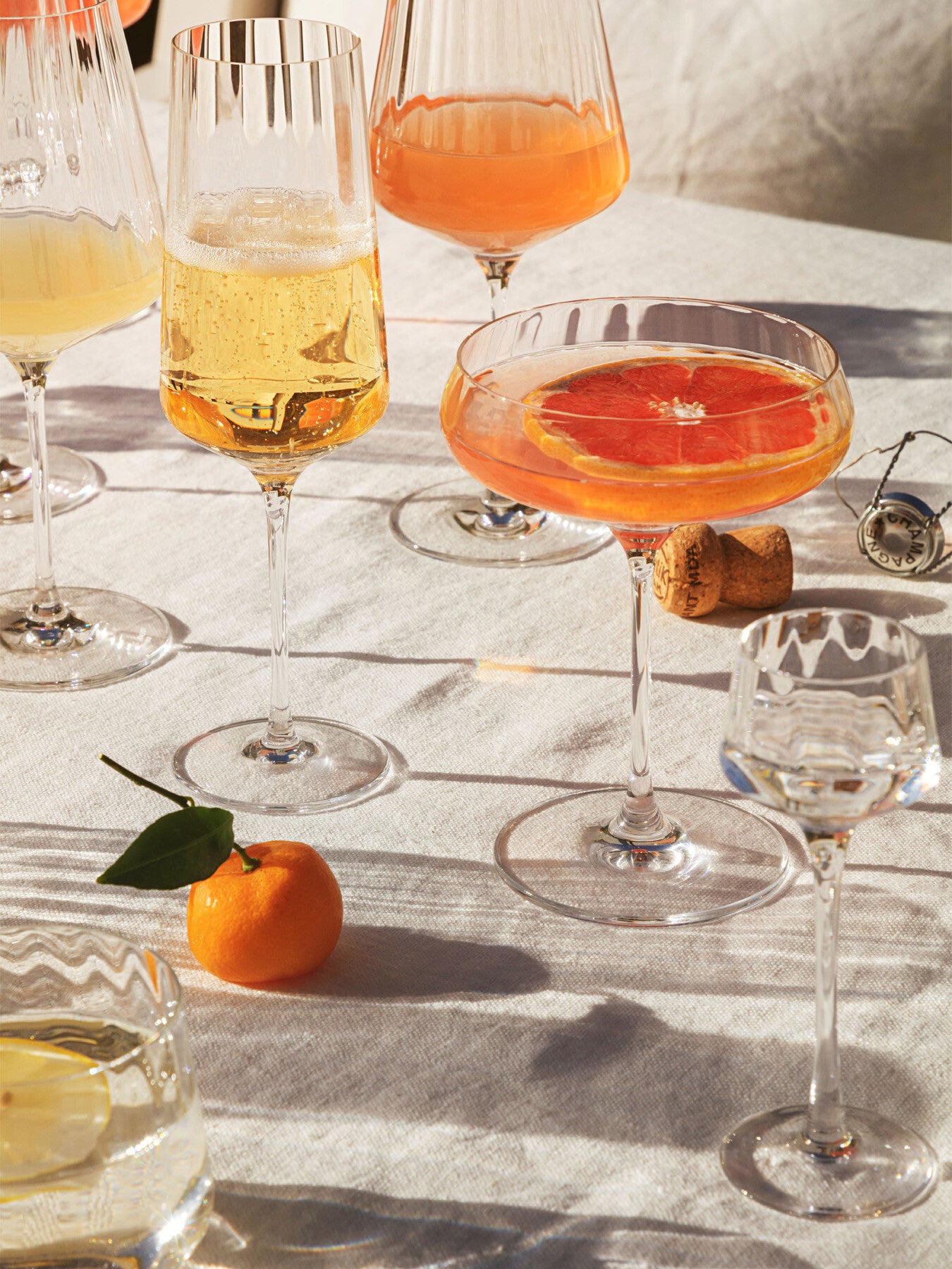 Bernadotte Champagne Flute Glass Set of 6