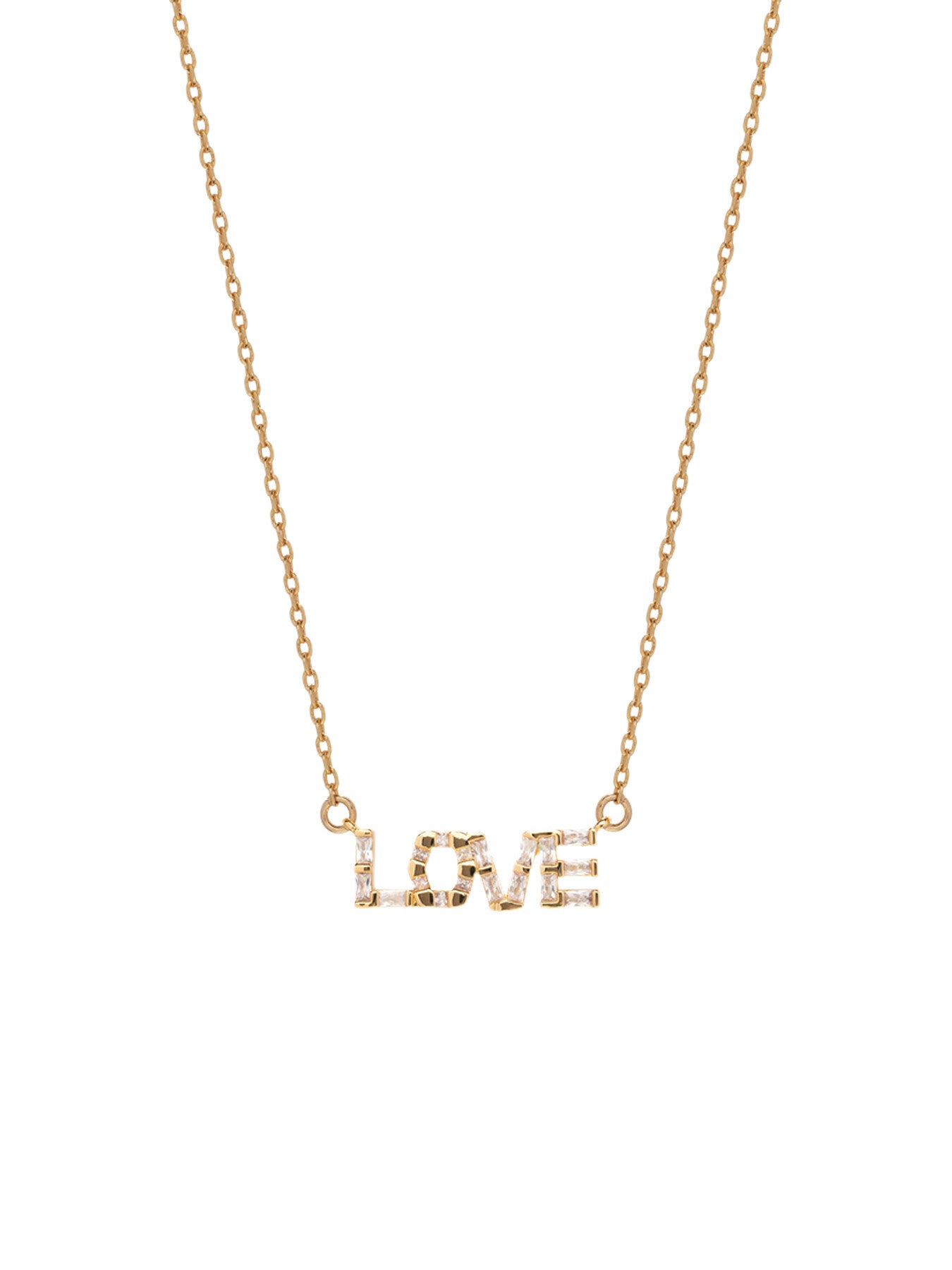 LOVE Baguette Named Necklace
