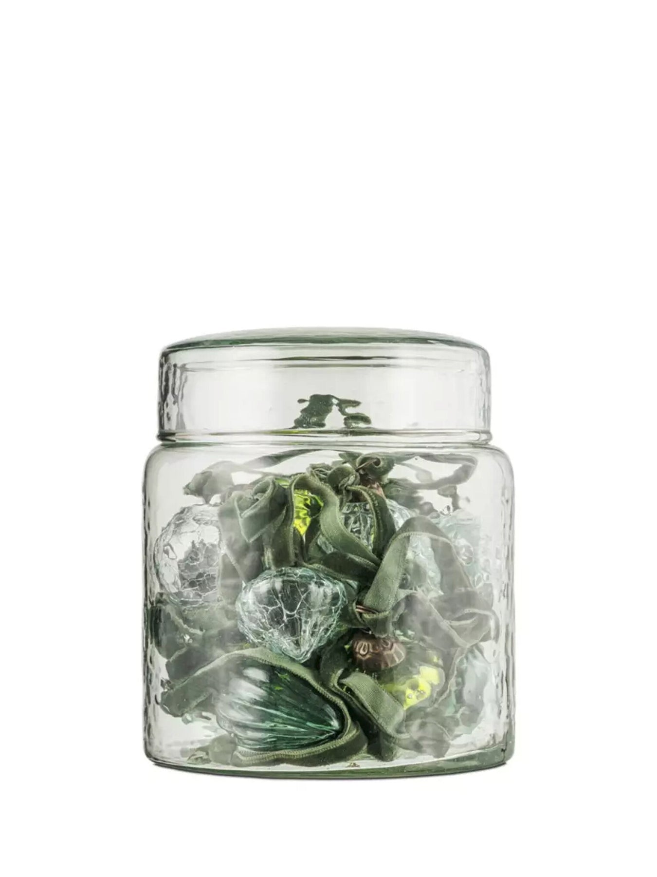 Adisa Mixed Green & Clear Bauble Jar Pack of 16