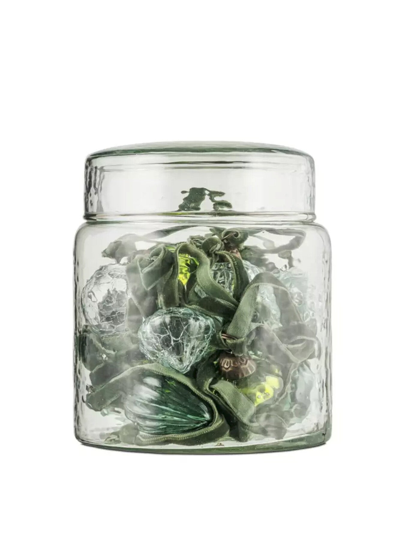 Adisa Mixed Green & Clear Bauble Jar Pack of 16