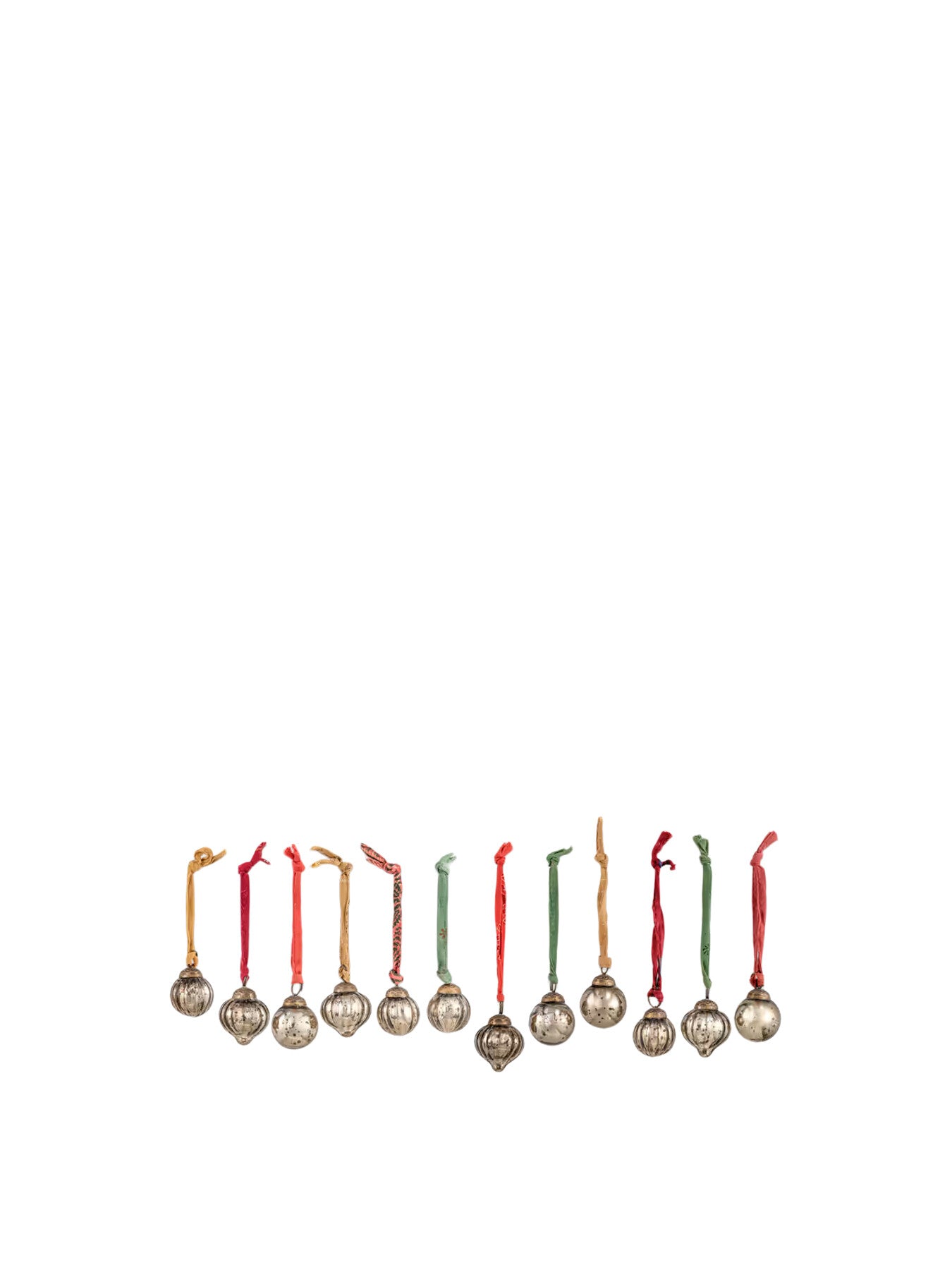 Dew Drop Baubles - Antique Gold - Set Of 12