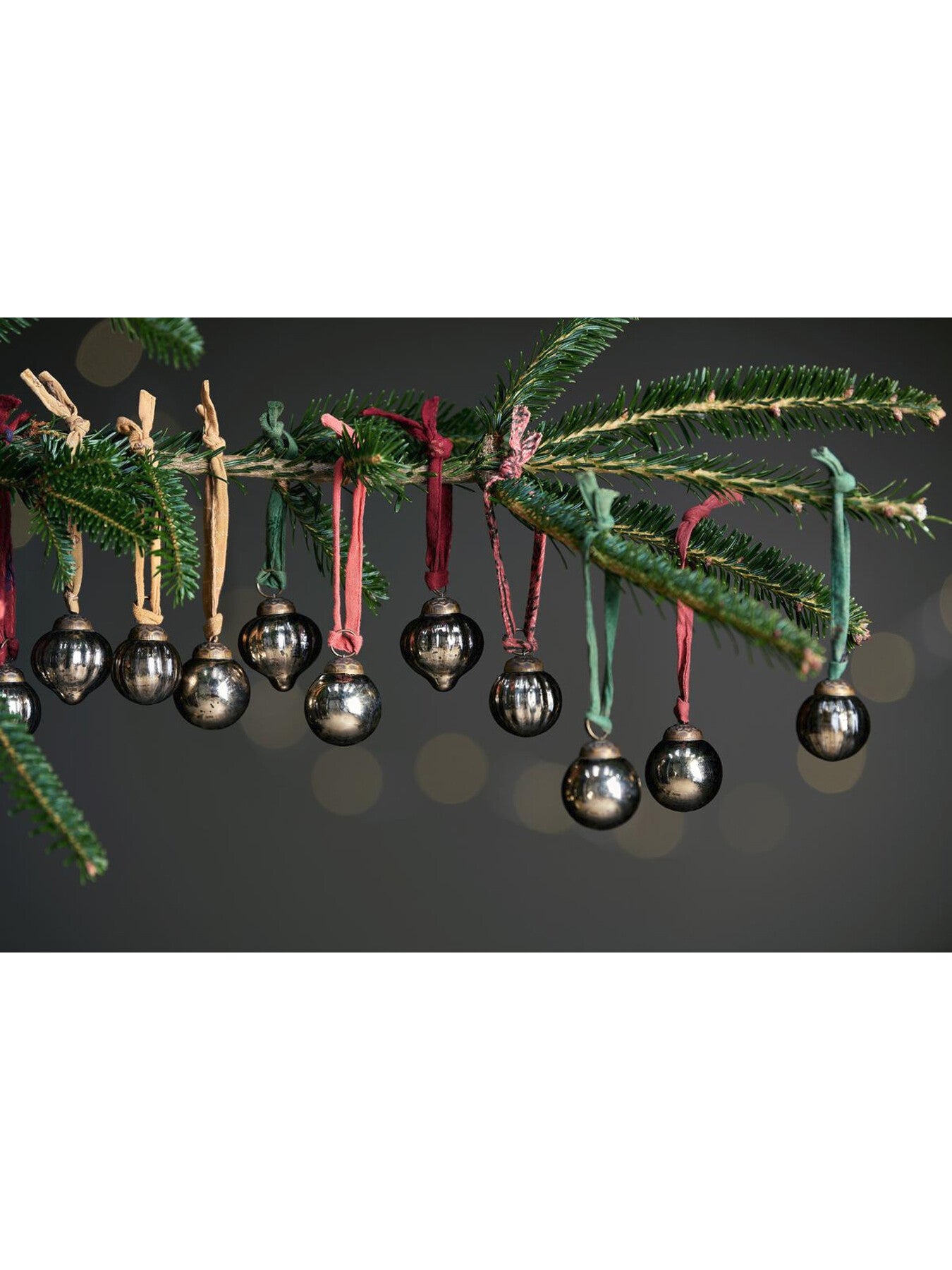 Dew Drop Baubles - Antique Gold - Set Of 12