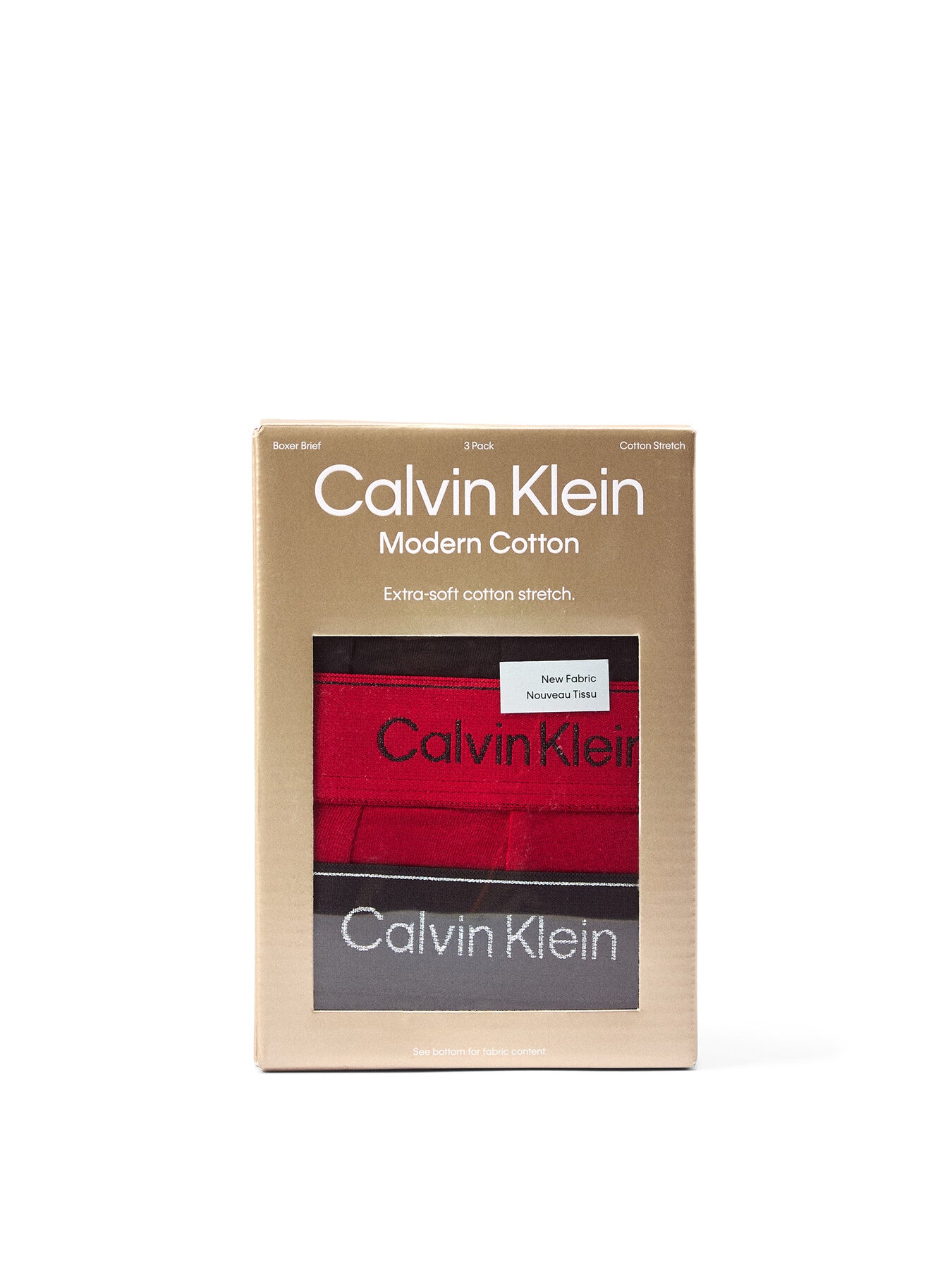Three Pack Modern Cotton Boxer Briefs