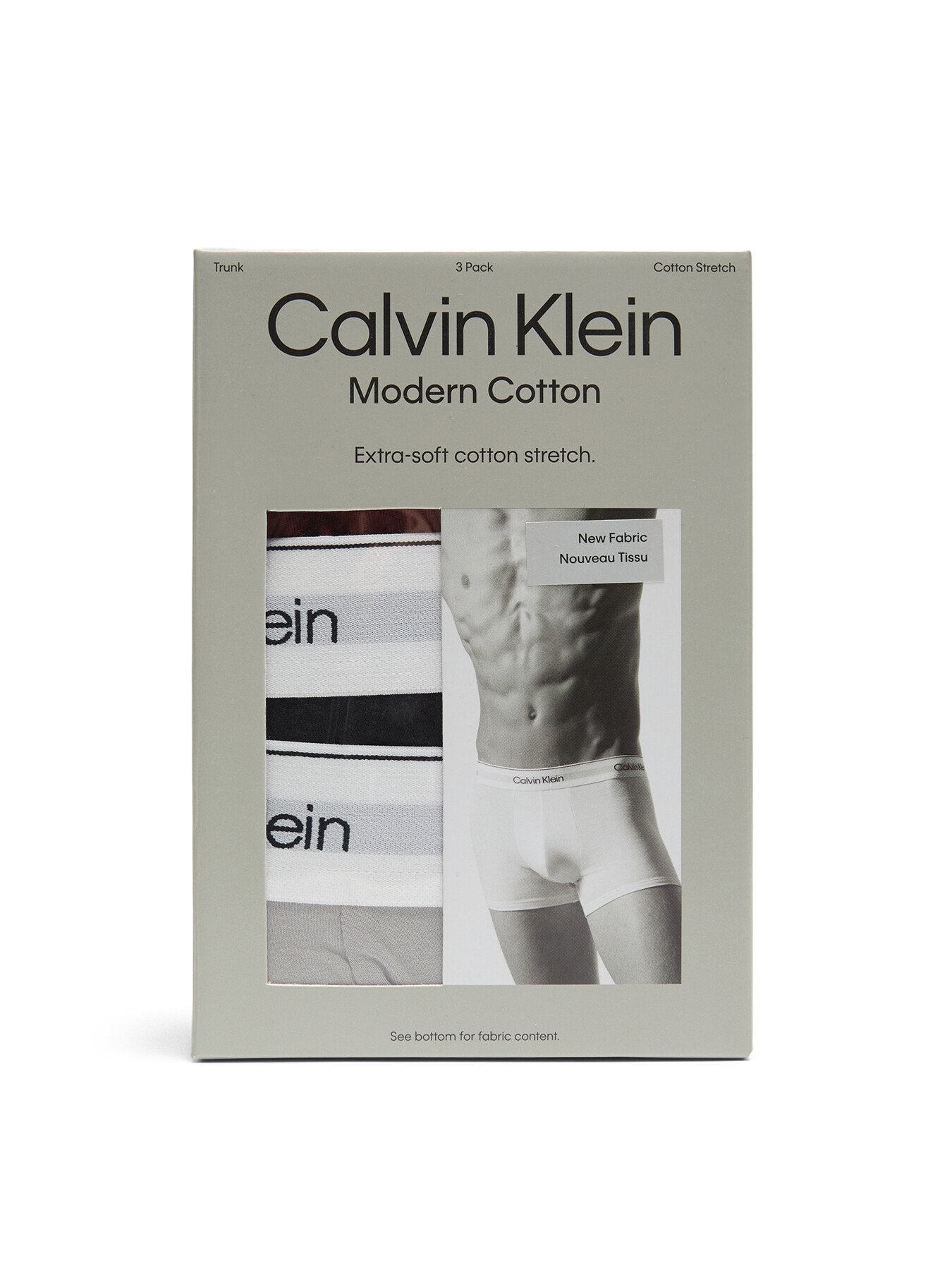 Three Pack Modern Cotton Stretch Trunks
