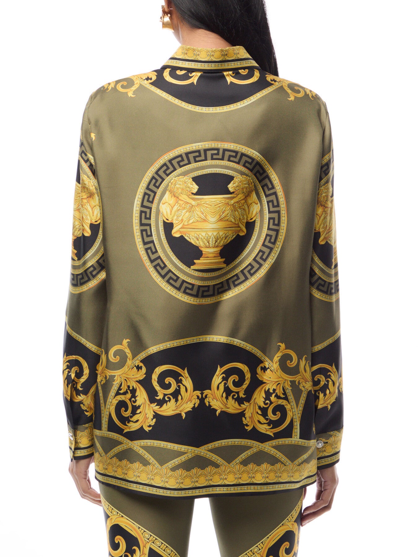 Silk Twill Baroque Coupe De Deaux Print Shirt