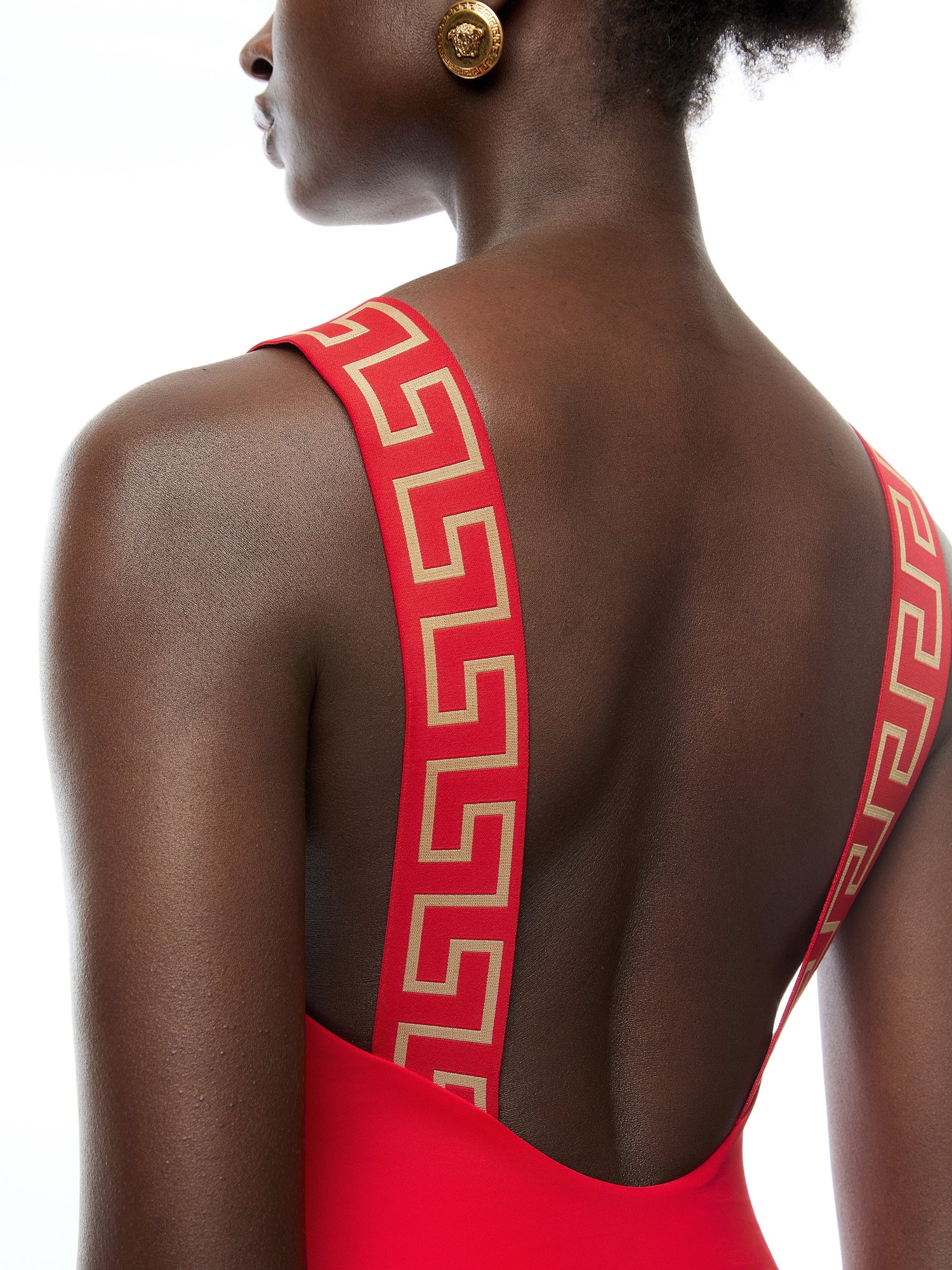 One Piece Logo Cutout Swimsuit