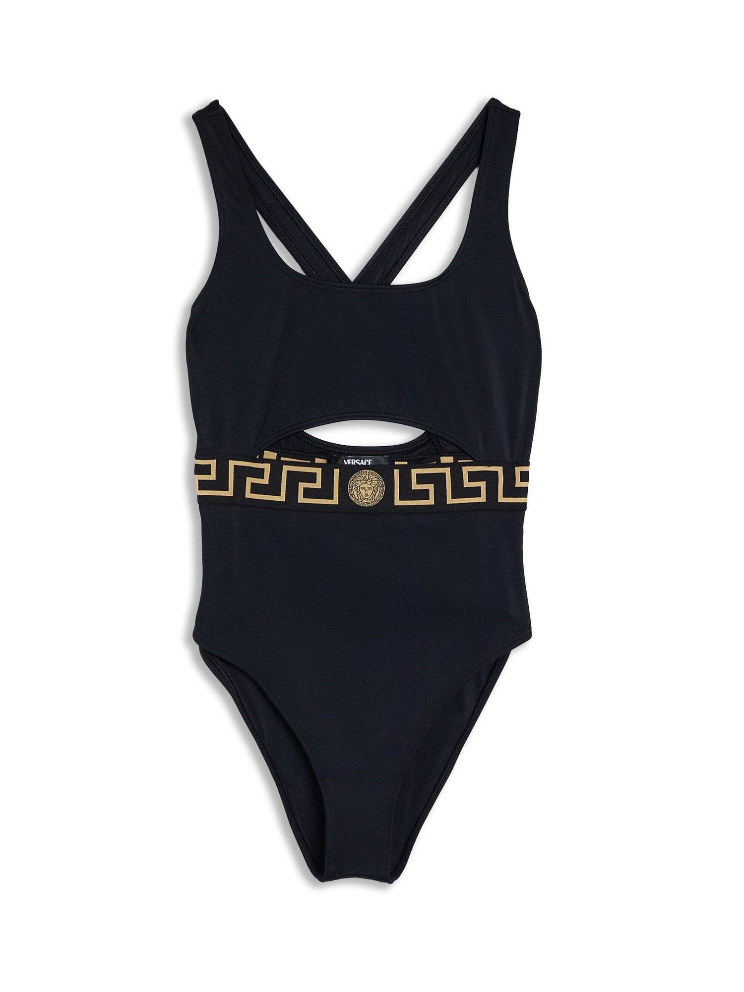 One Piece Logo Cutout Swimsuit