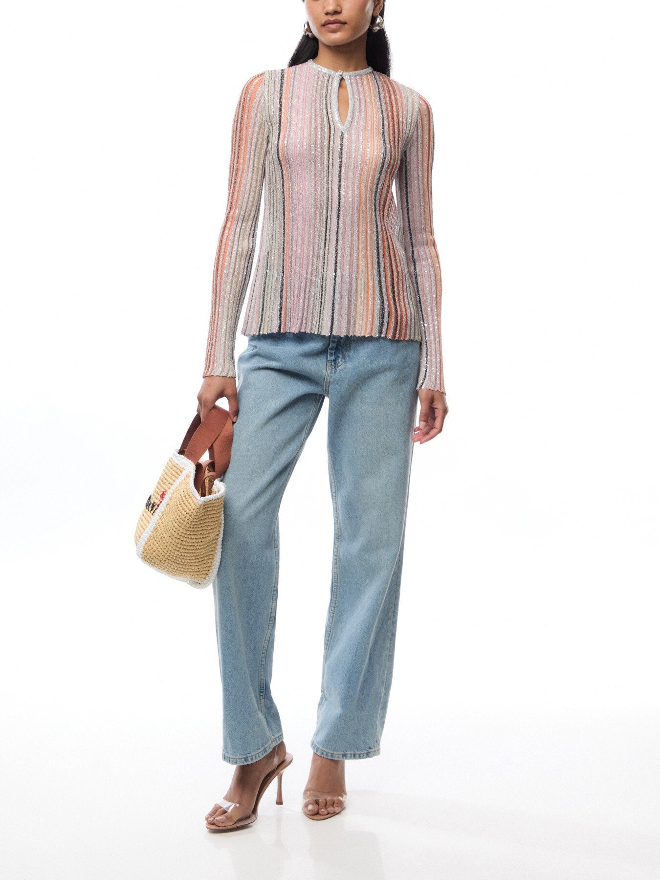 Sequin Ribbed Sweater