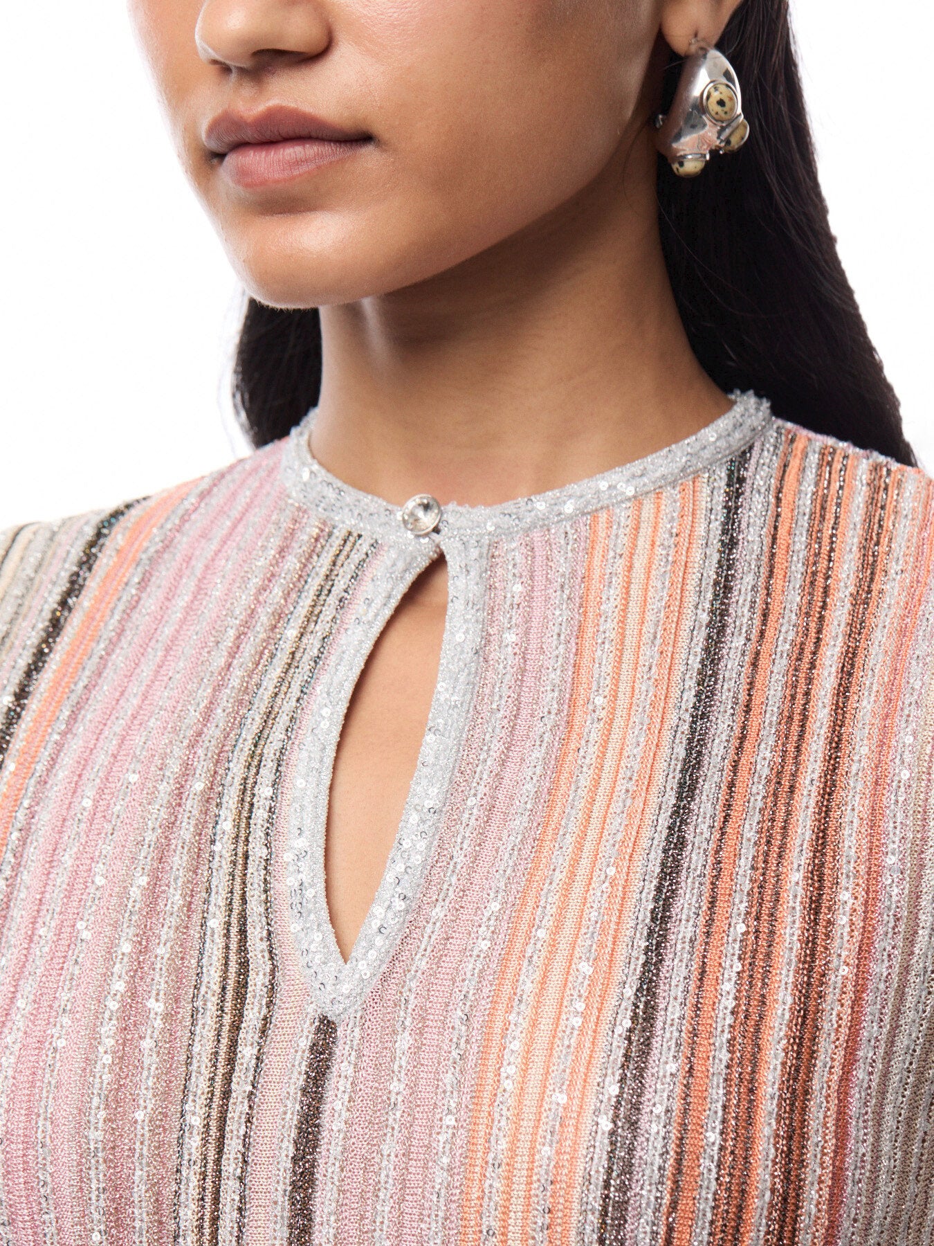 Sequin Ribbed Sweater