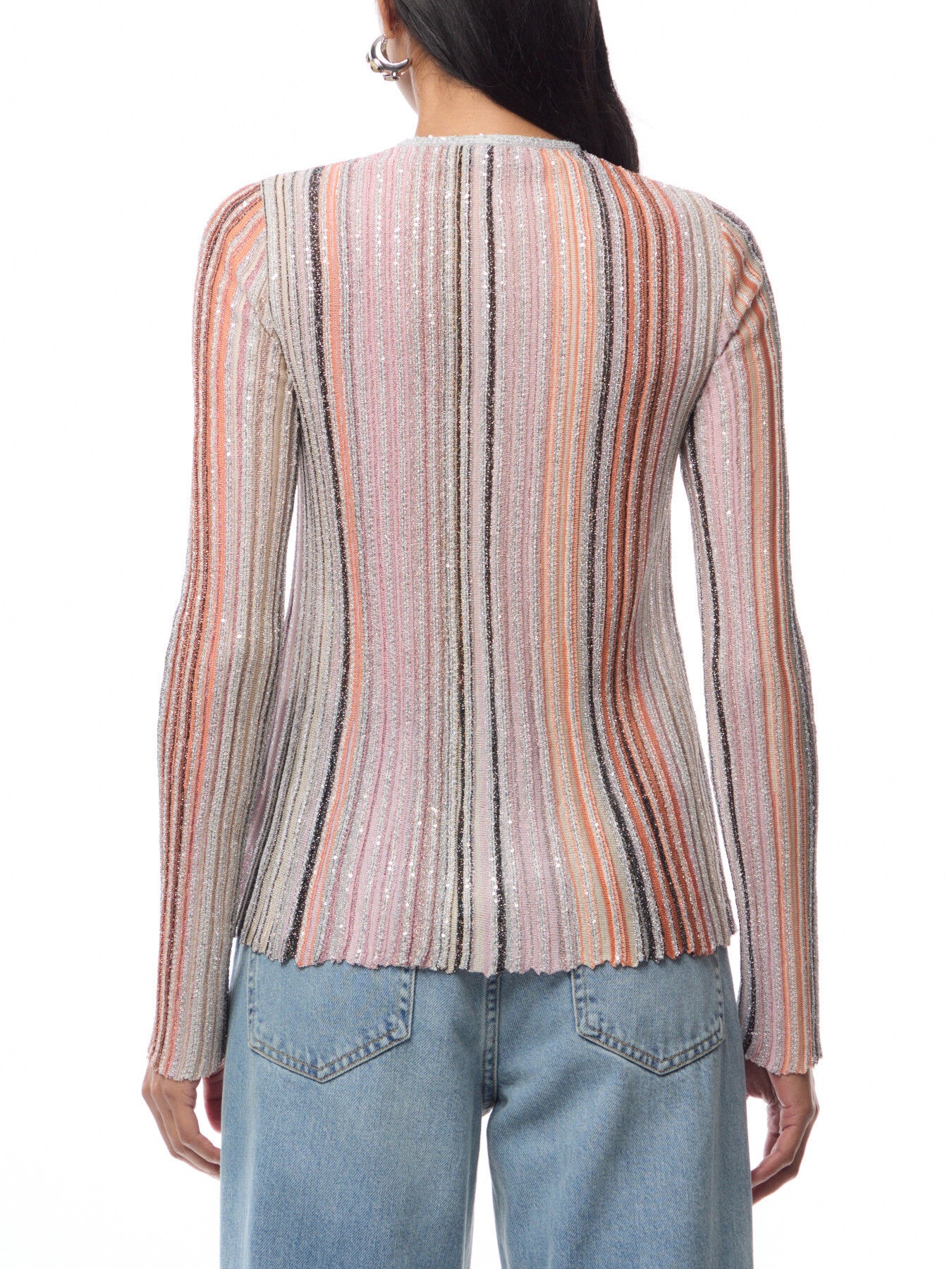 Sequin Ribbed Sweater