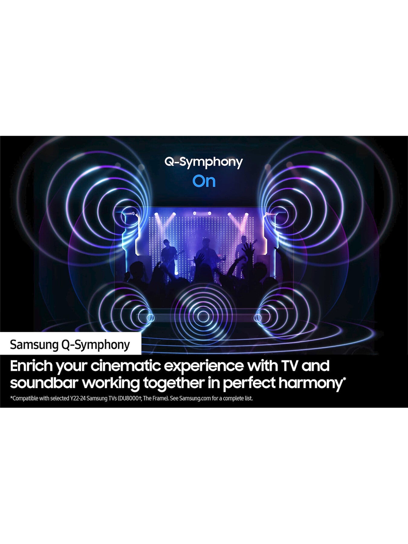 HW-Q800D 5.1.2ch Dolby Atmos DTS X Q Symphony Soundbar with Wireless Subwoofer WiFi