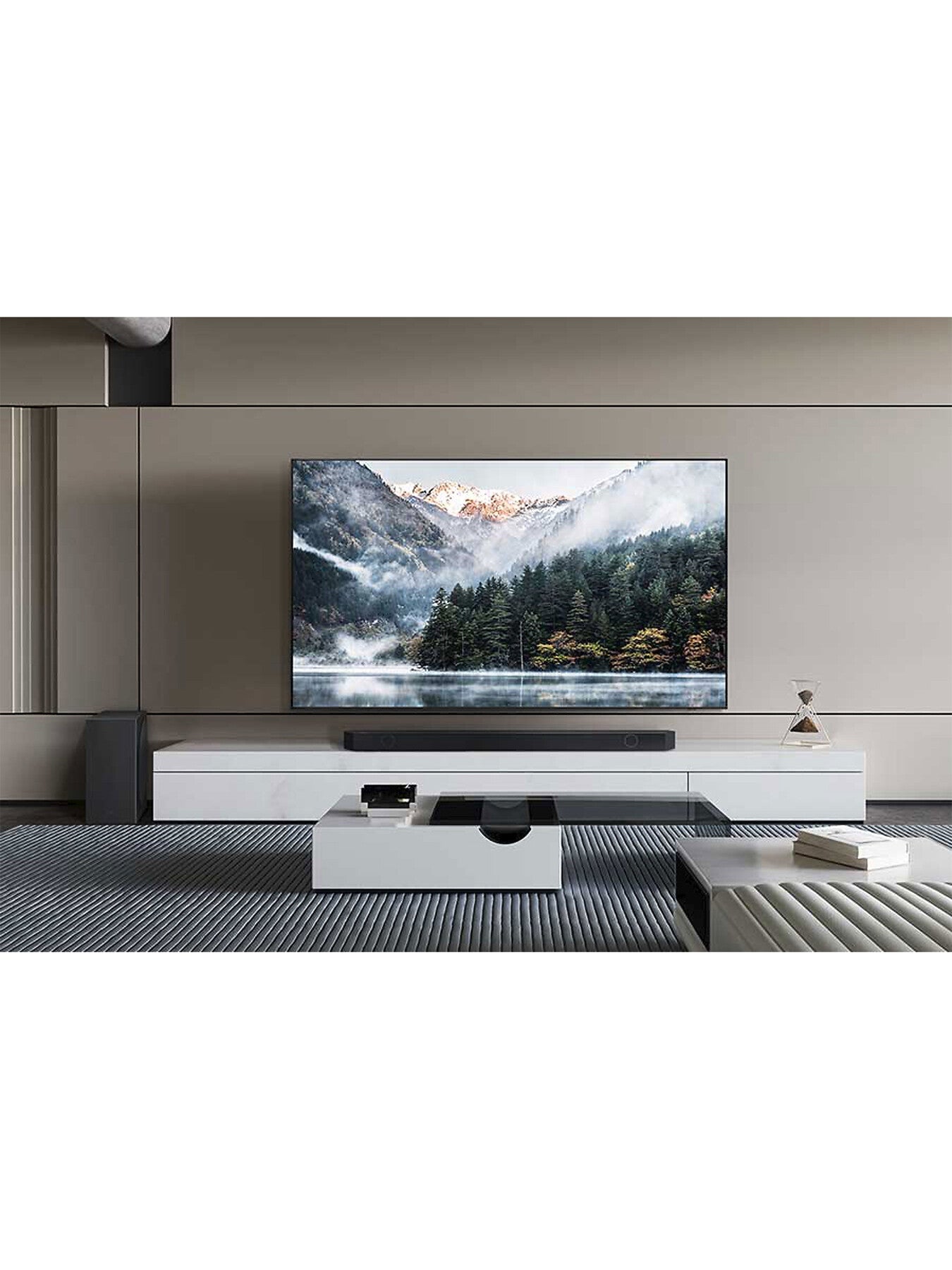 HW-Q800D 5.1.2ch Dolby Atmos DTS X Q Symphony Soundbar with Wireless Subwoofer WiFi