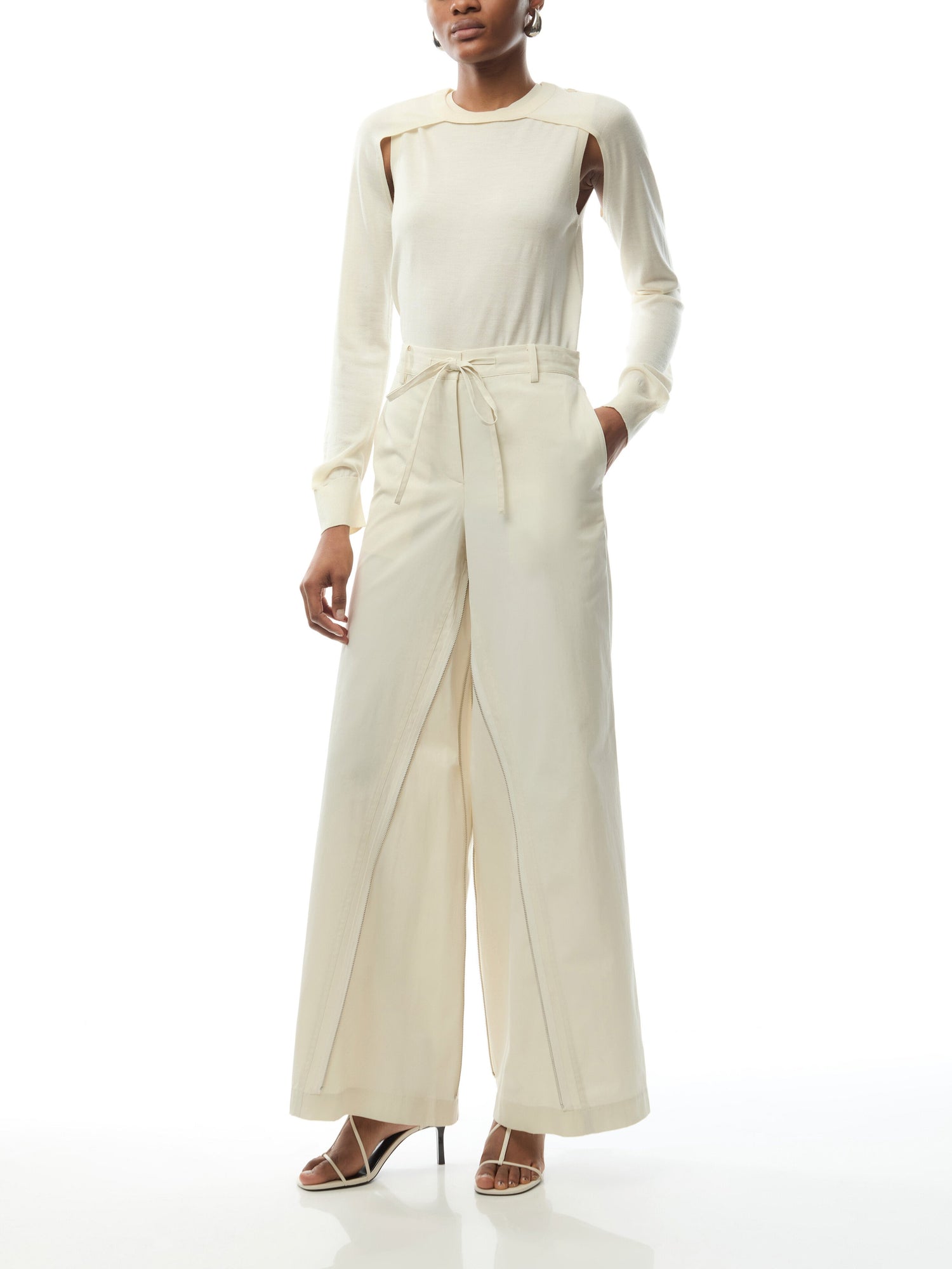 Wide Leg Gusset Pants