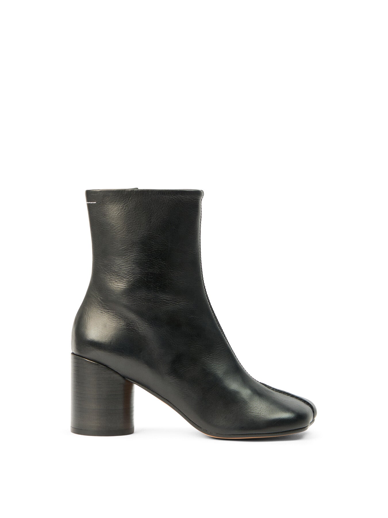 Stich-Out Leather Ankle Boots
